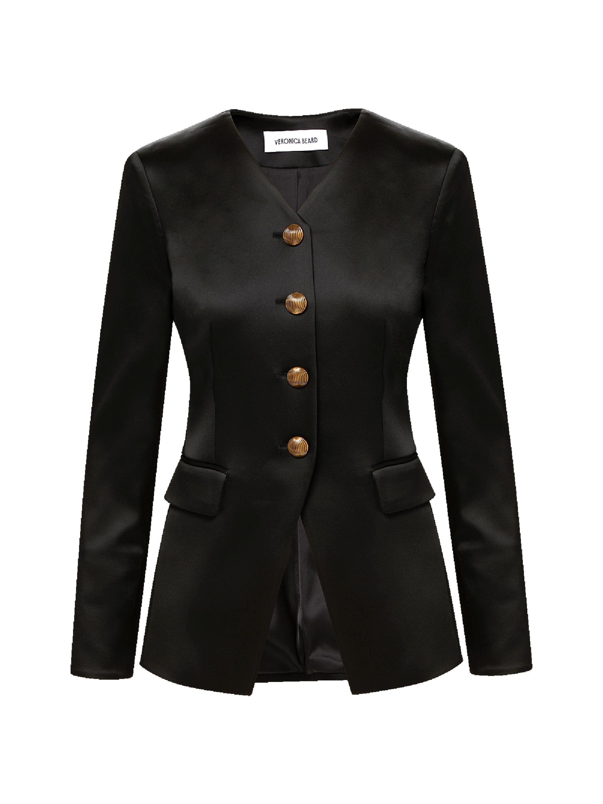 キャバ ナイト スーツ Norma Kamali Classic Single-Breasted Faux Leather Blazer | Saks