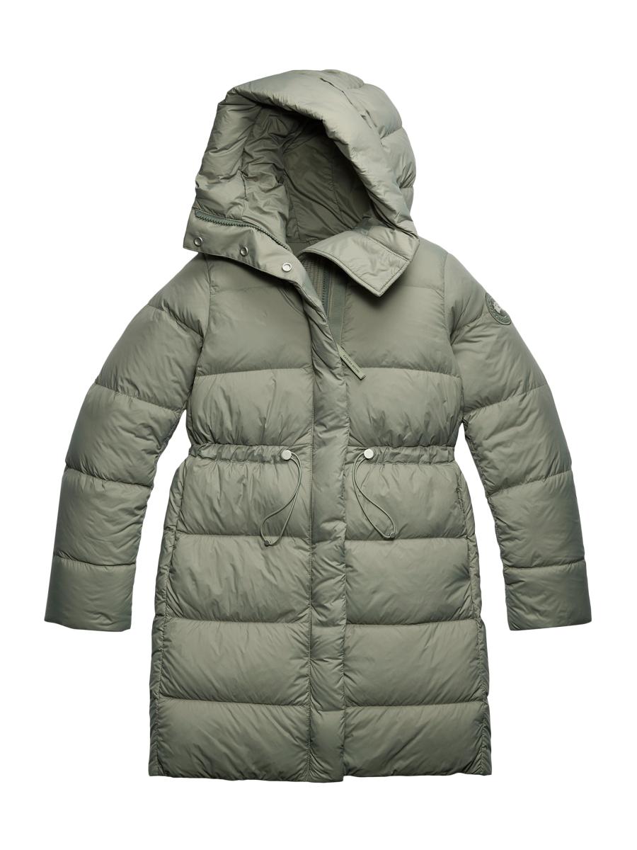 Canada Goose Montgomery Down Hooded Puffer Coat In Green