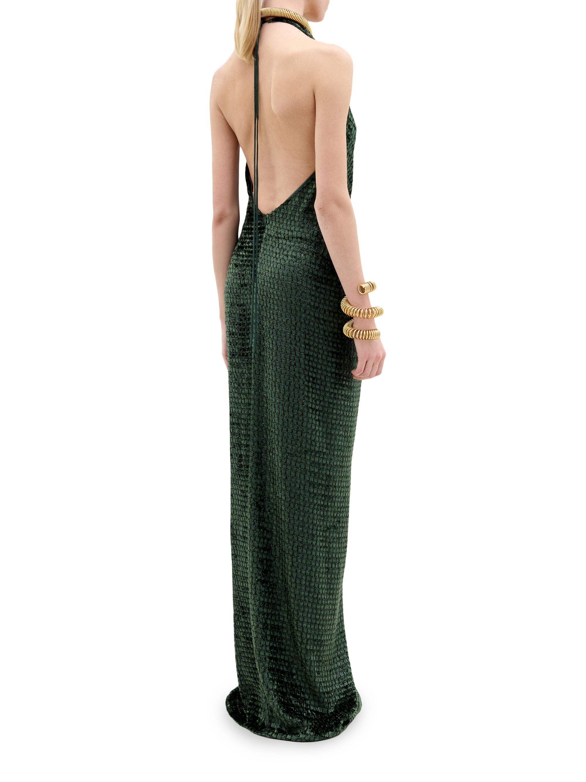 Silvia Tcherassi Torgiano Textured Knotted Halter Gown | Saks
