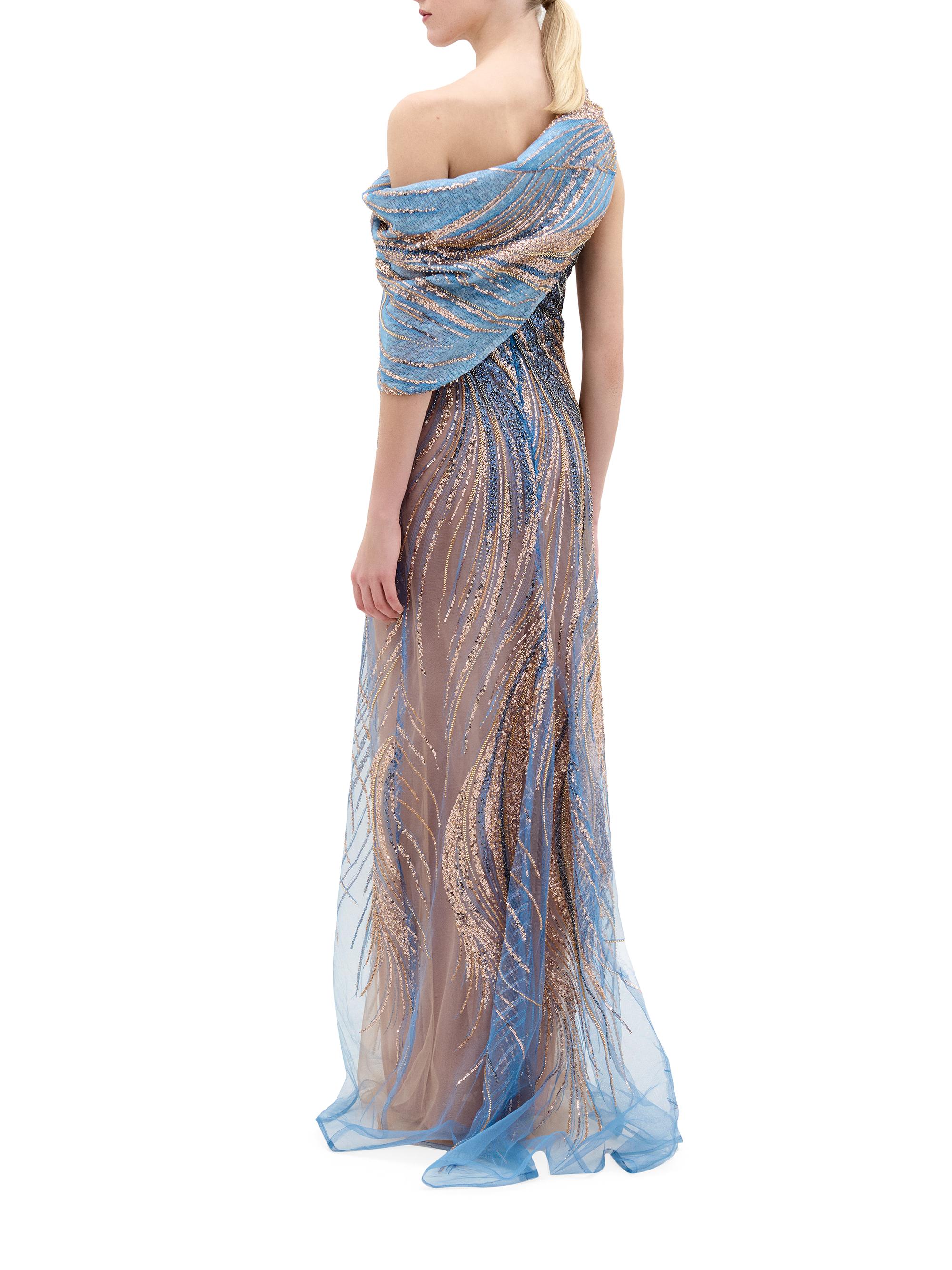 Silvia Tcherassi Rayo De Luna One-Shoulder Gown | Saks Fifth Avenue