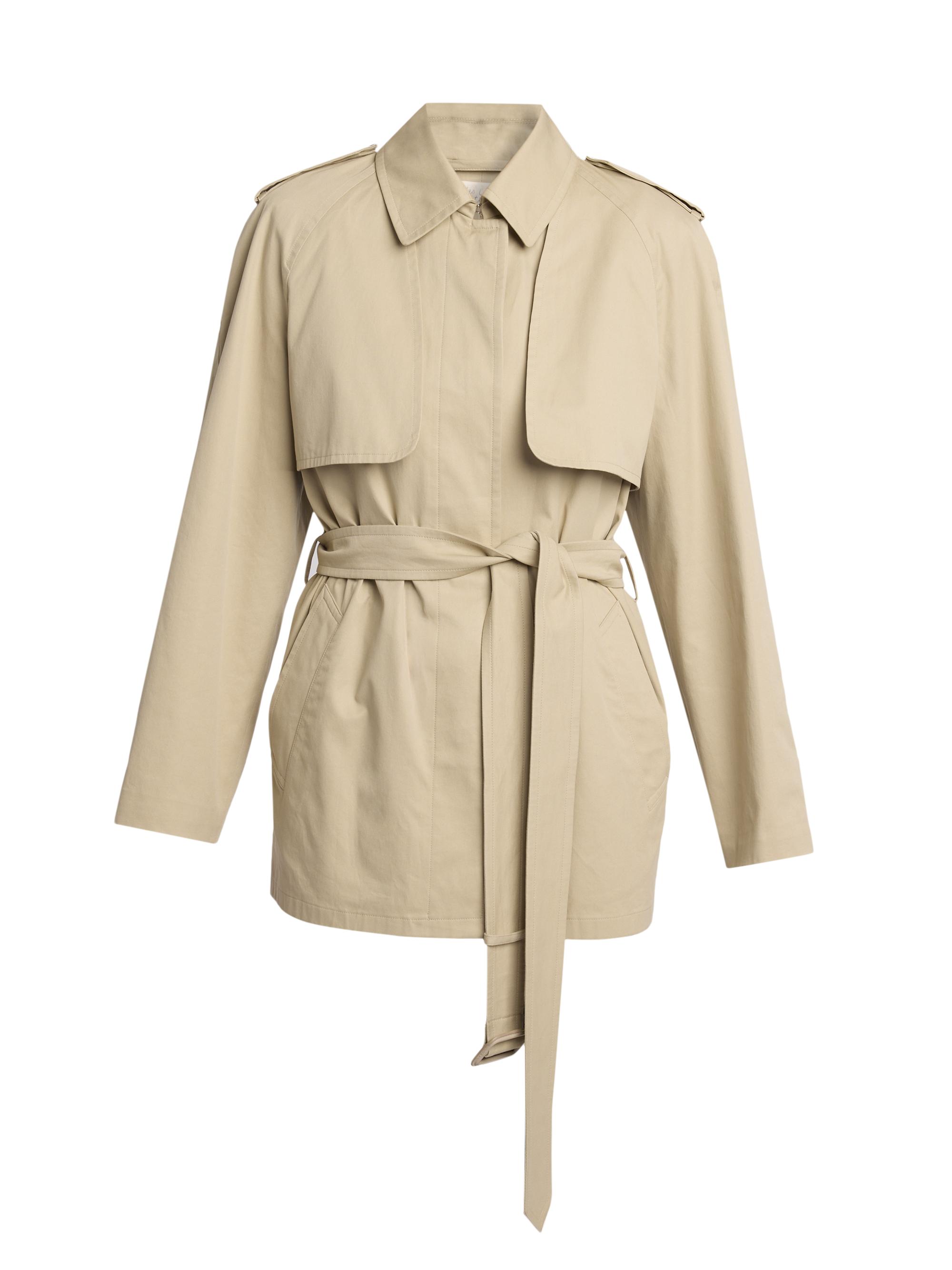 The Row Women's Tavoris Brushed Cotton Gabardine Jacket - Sandstone