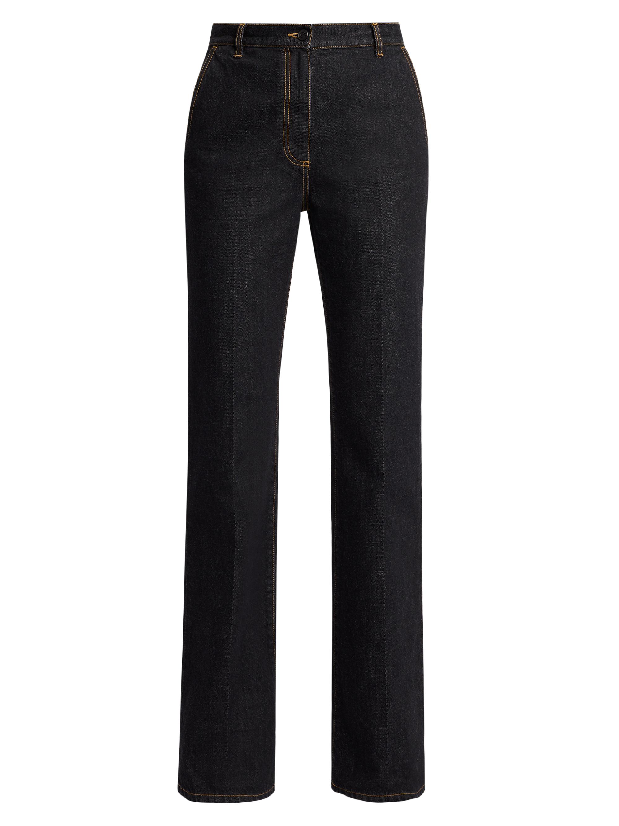 The Row Women's Vita Straight Jeans - Black