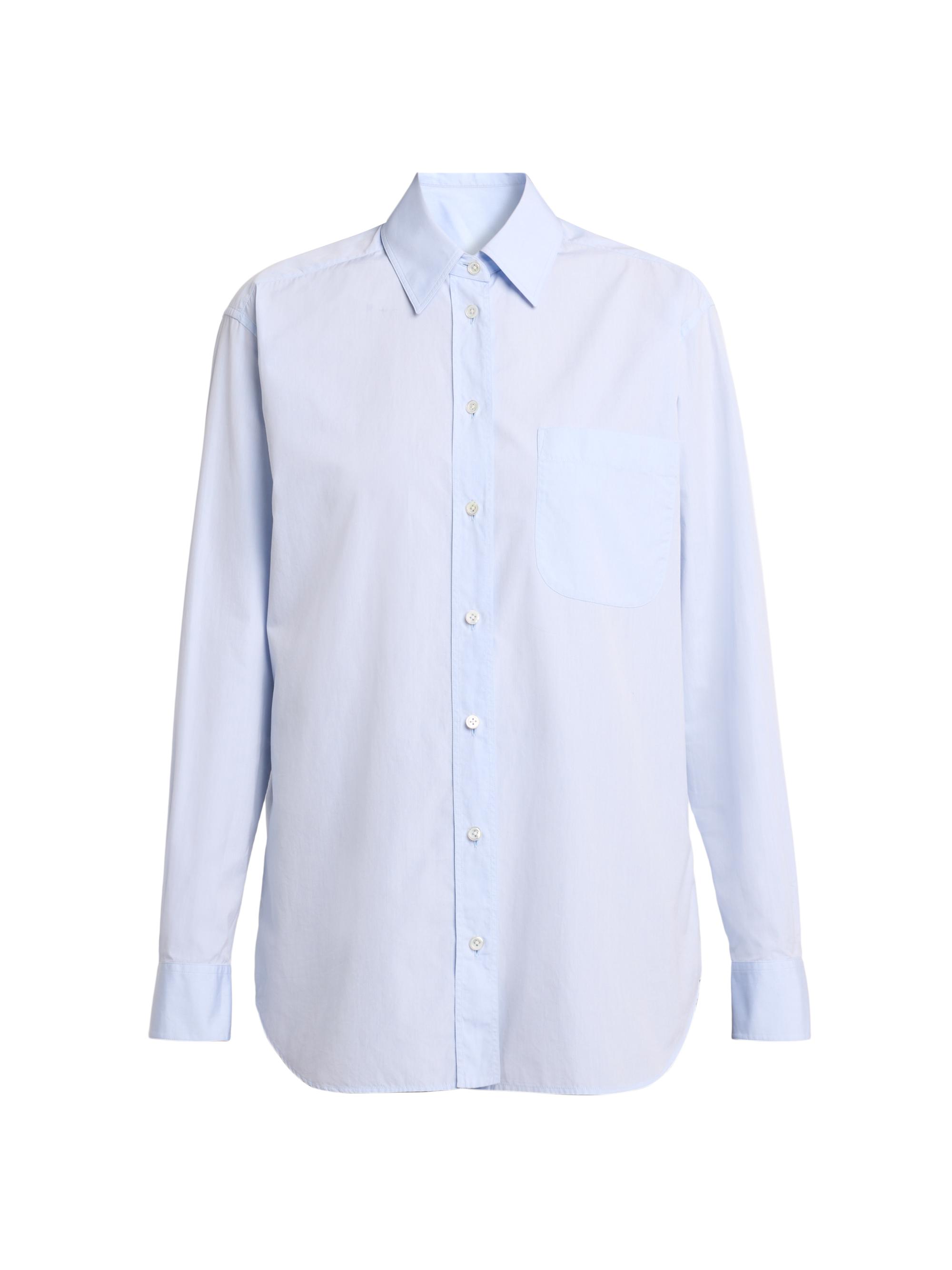 The Row Women's Gavina Chambray Cotton Shirt - Light Sky Blue