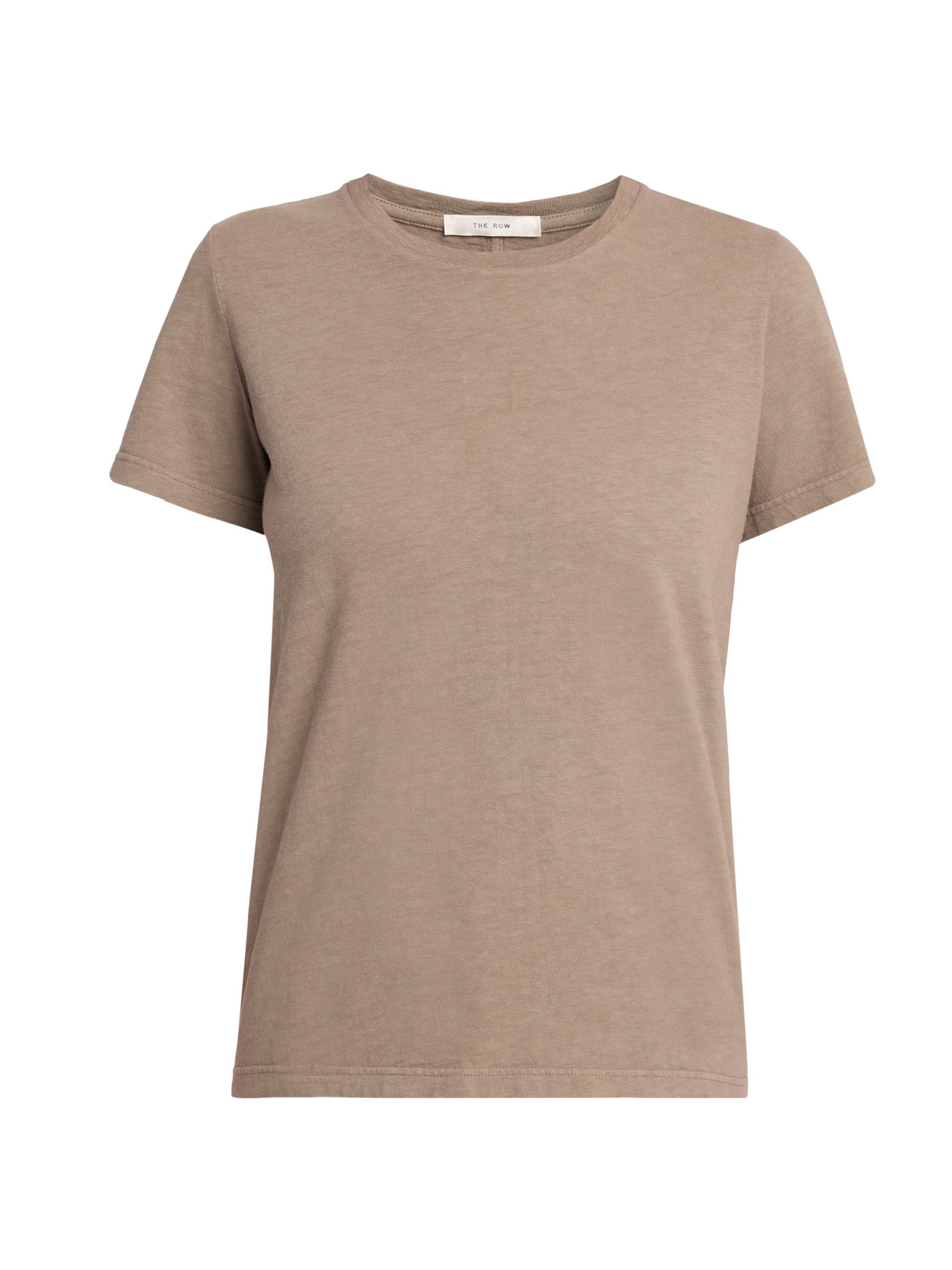The Row Women's Wesler Cotton Crewneck T-Shirt - Light Sepia
