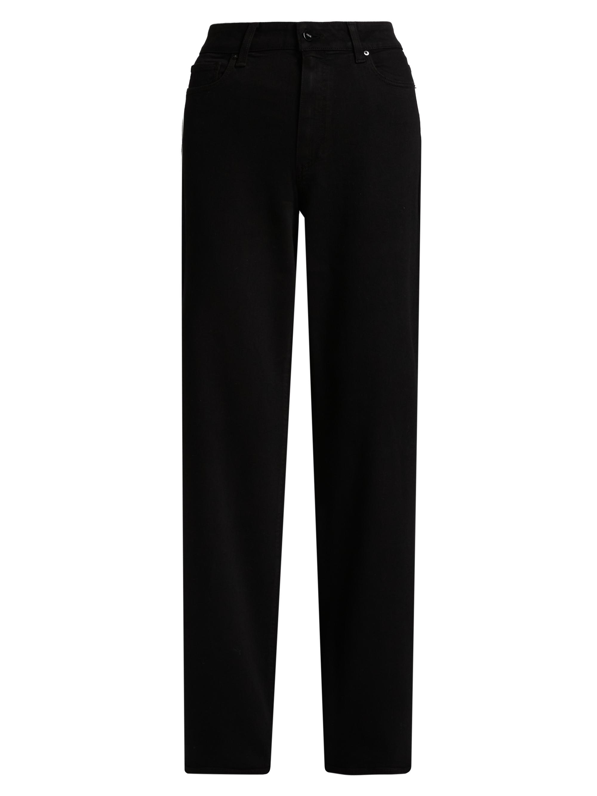 Paige Women's Anessa Straight High-Rise Jeans - Black Shadow