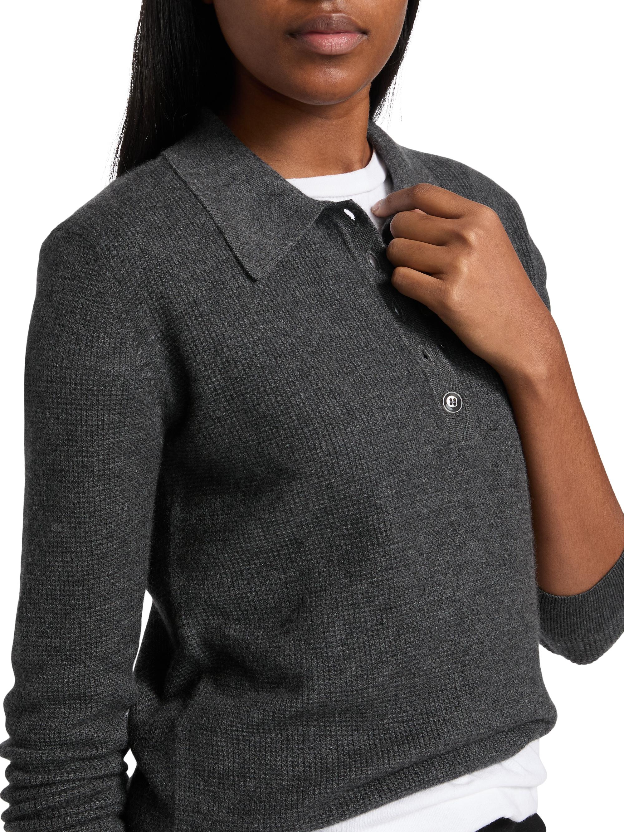 TWP Jorden Cashmere Polo Top | Saks Fifth Avenue