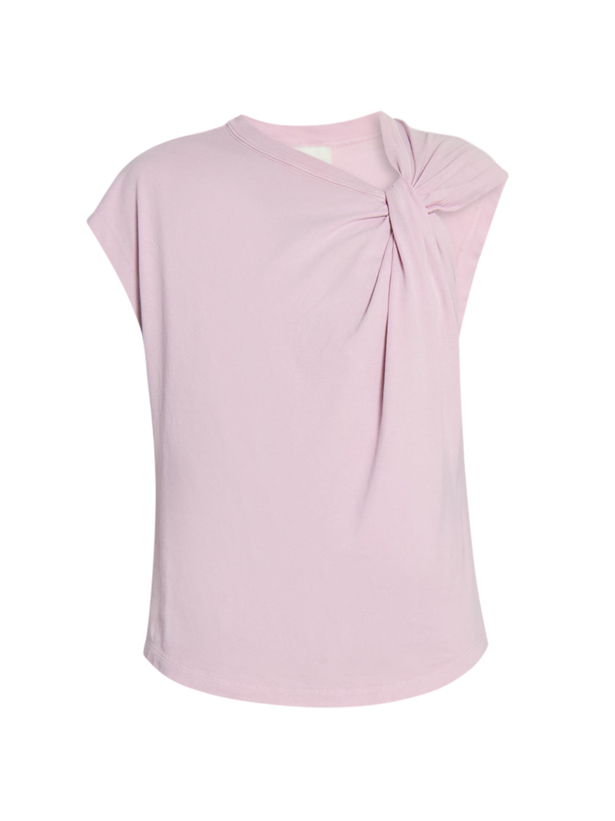 Isabel Marant Women's Nayda Cotton Knotted Top - Pale Pink