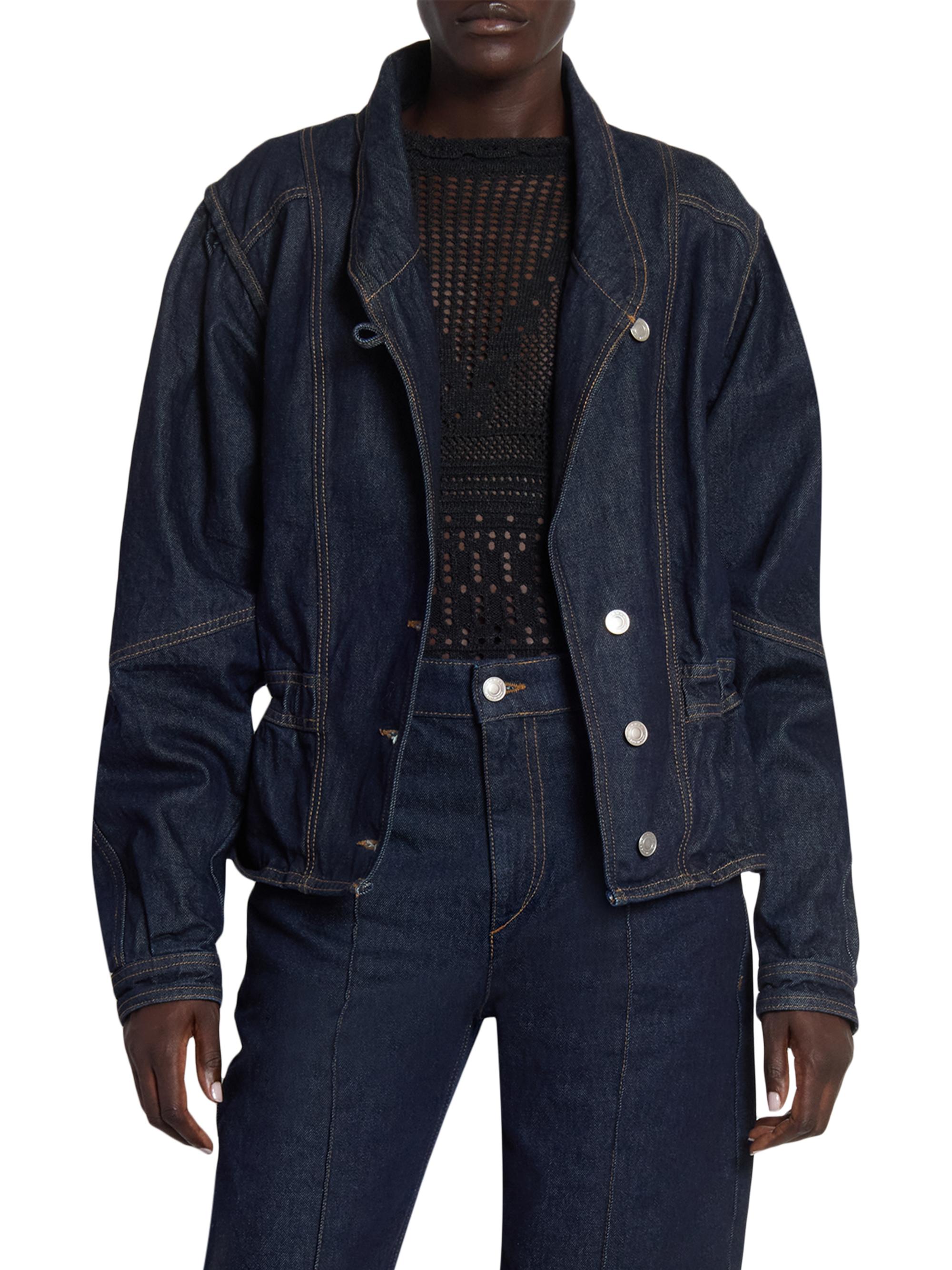 Isabel Marant Dolie Blouson Denim Jacket | Saks Fifth Avenue