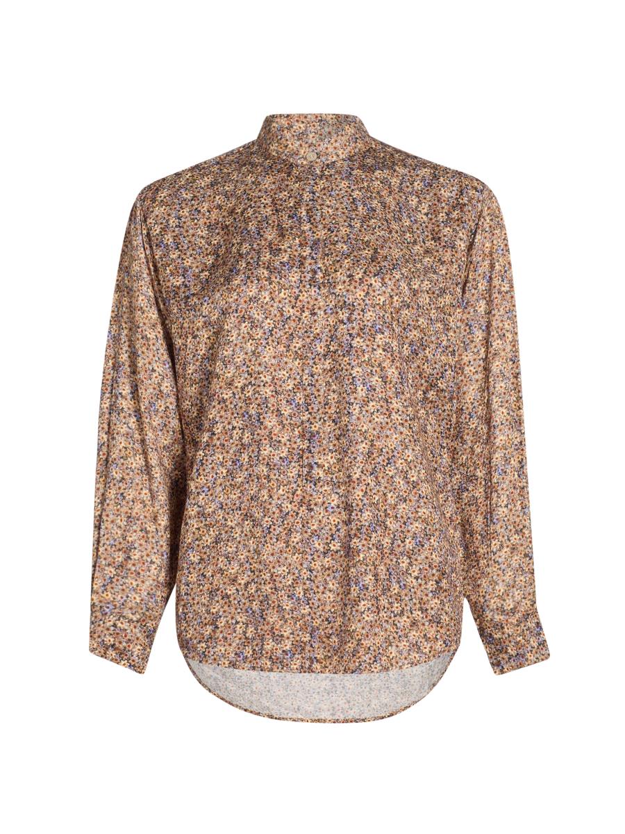 ISABEL MARANT シルク100 フラワープリント ブラウス 花柄 Isabel Marant Harlow Floral Silk-Blend Shirt | Saks Fifth Avenue