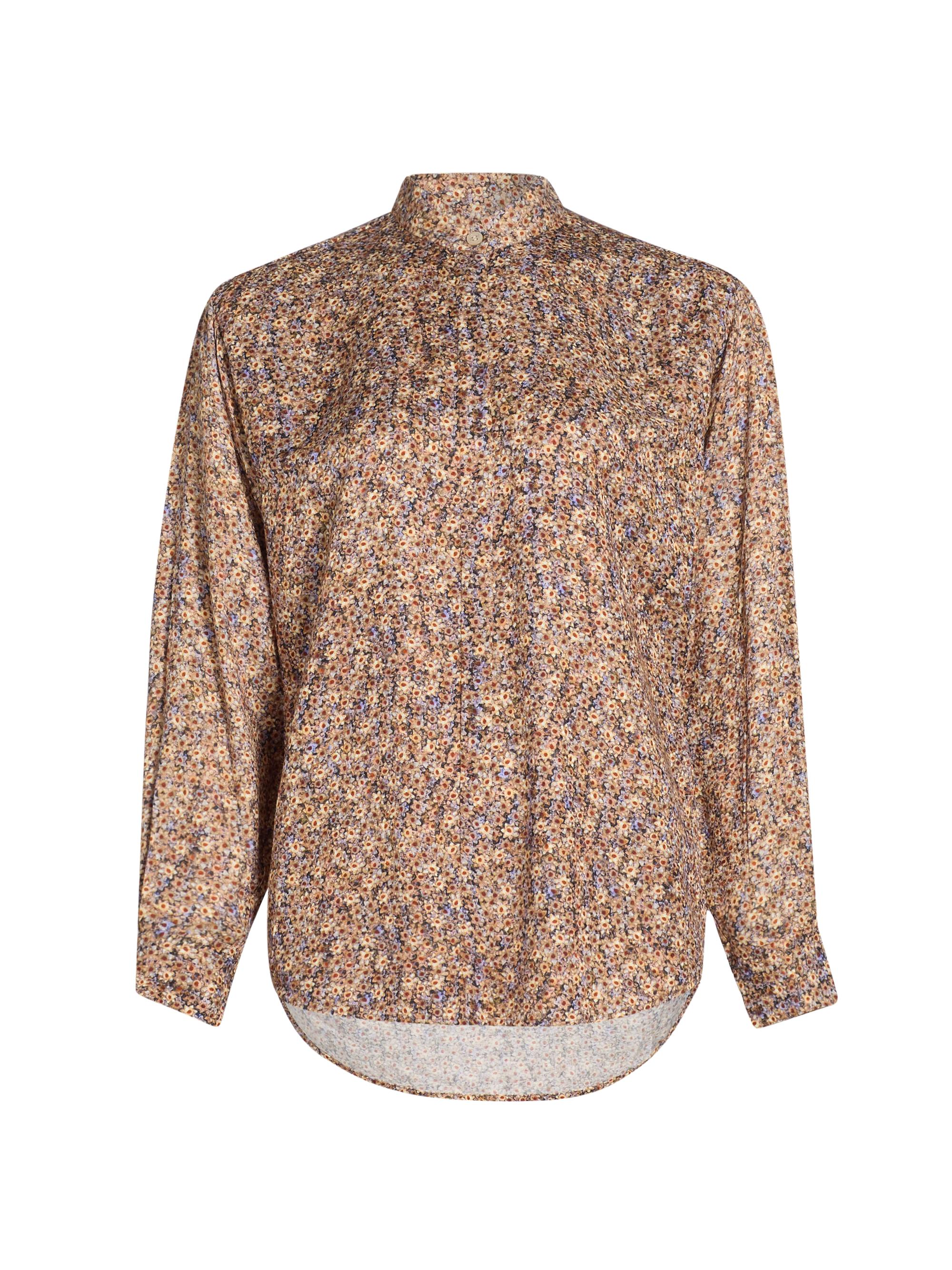 Isabel Marant Harlow Floral Silk-Blend Shirt | Saks Fifth Avenue