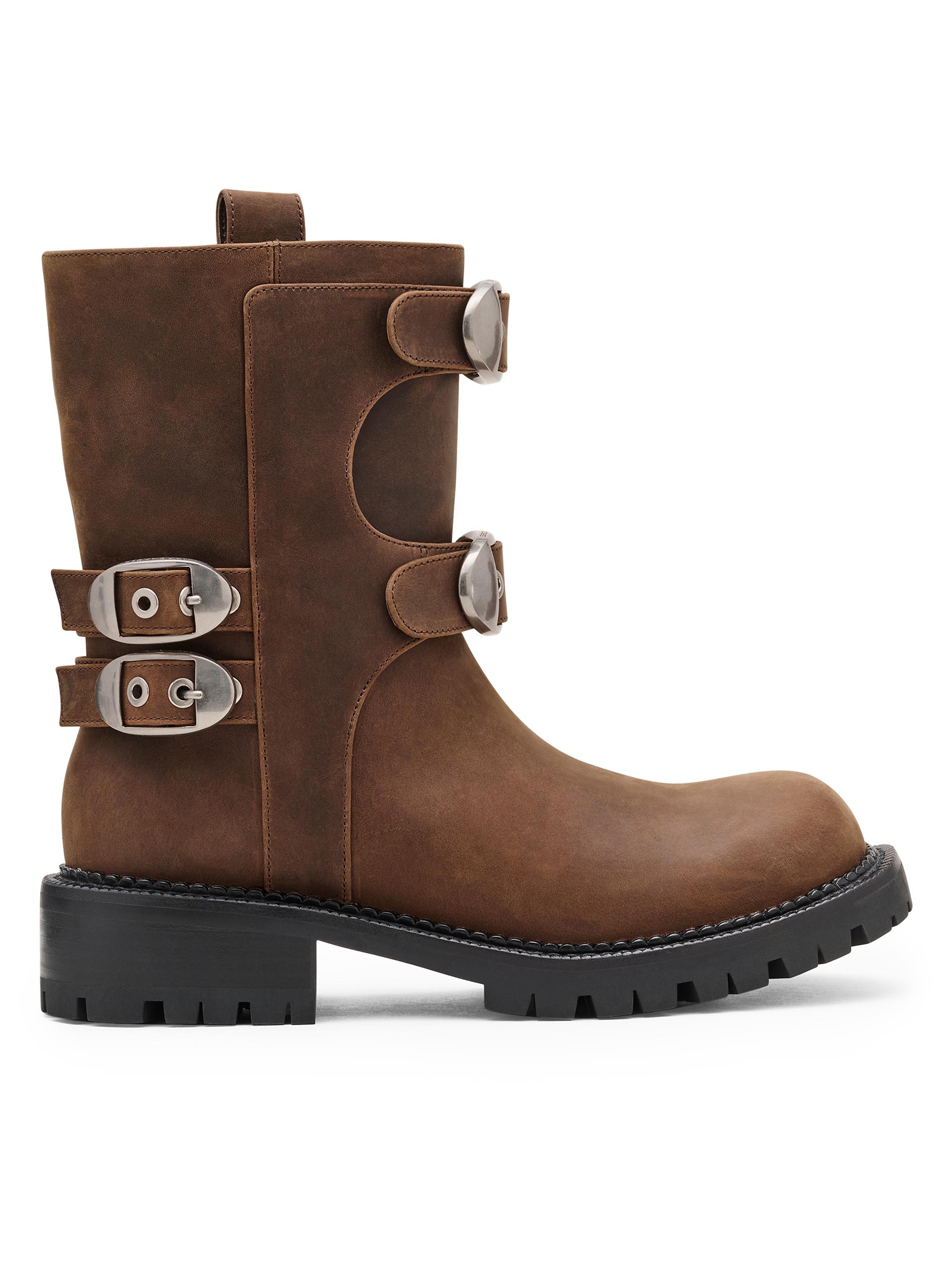 Marc Jacobs Women's The Kiki Leather Moto Ankle Boots - Tobacco