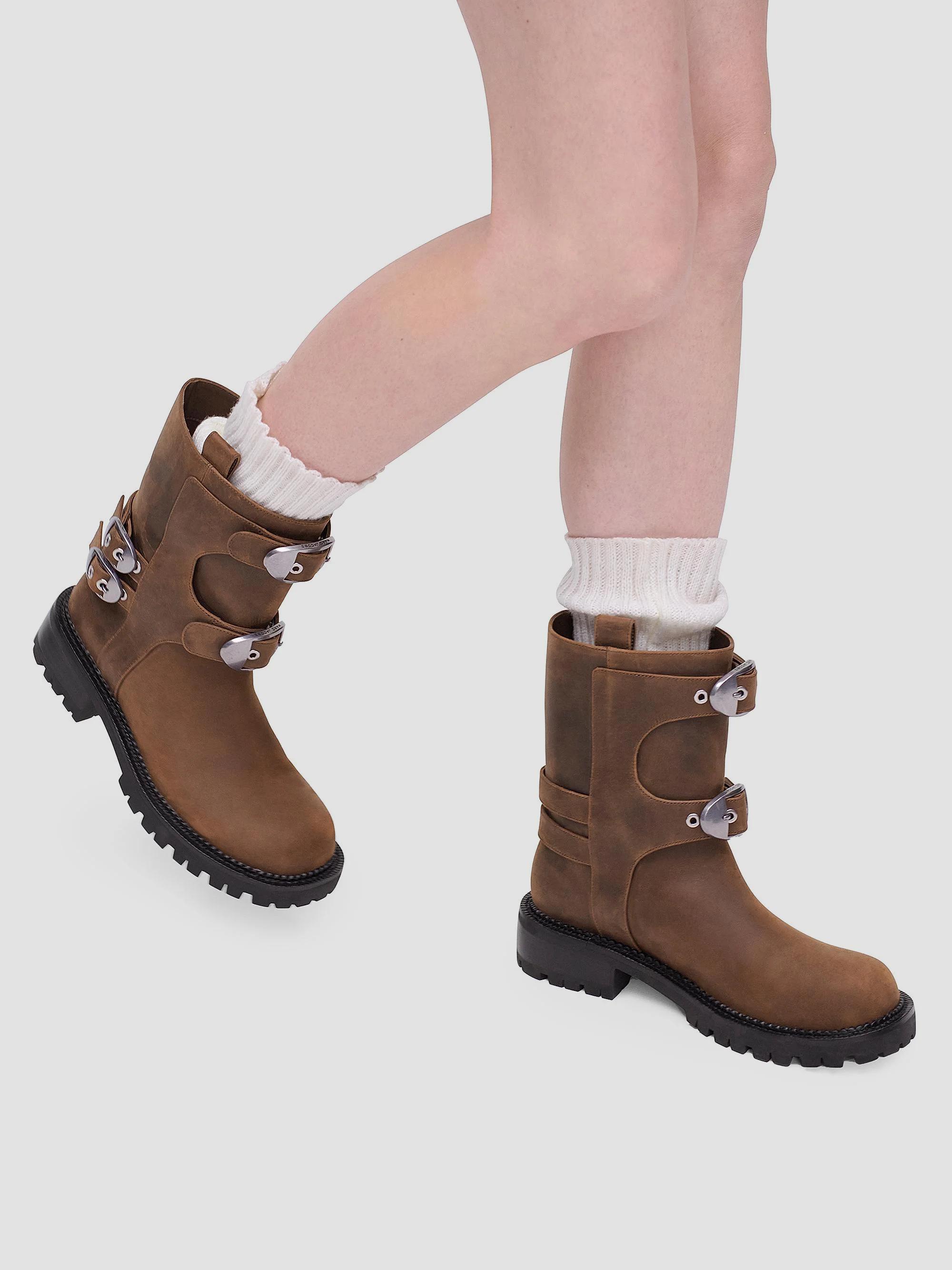 Marc Jacobs The Kiki Leather Moto Ankle Boots | Saks Fifth Avenue