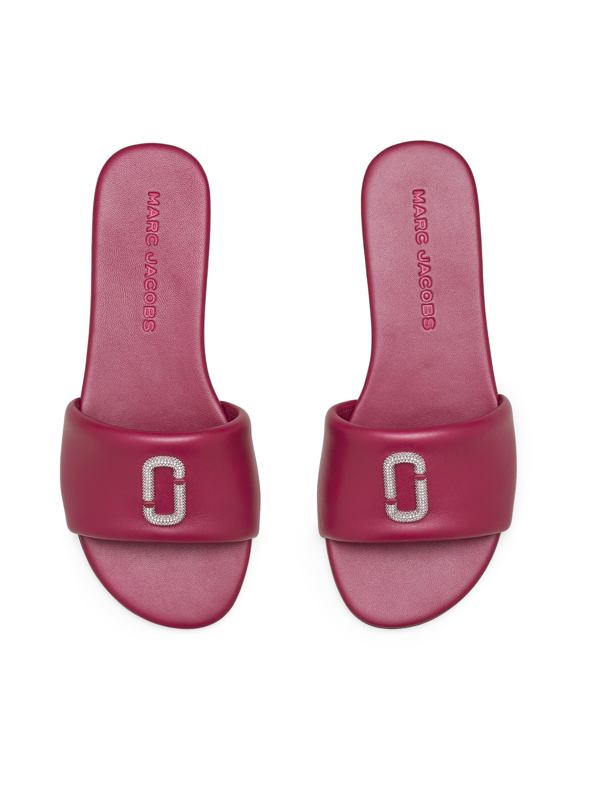 Marc Jacobs The Pave J Marc Snapshot Slide Sandals | Saks Fifth Avenue