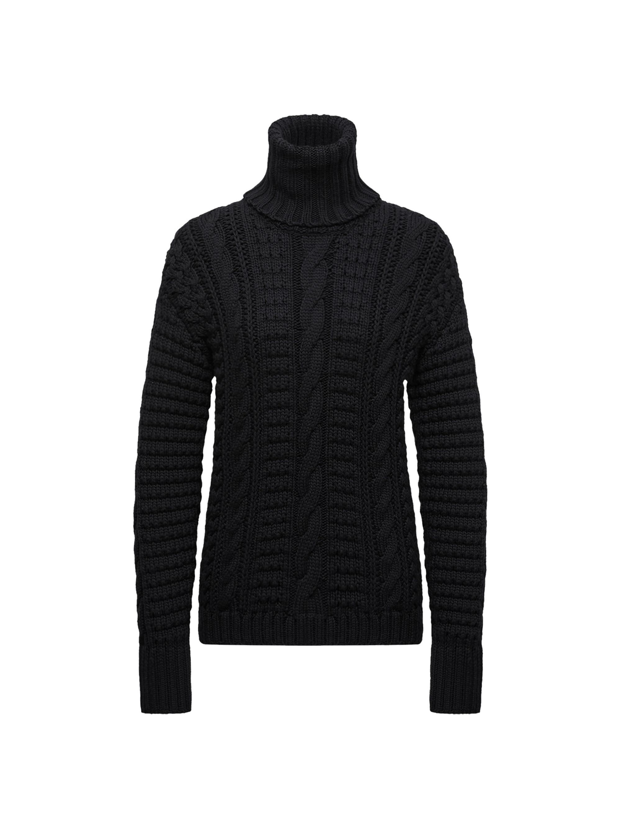 Moncler Genius Women's Moncler x EE72 by Edward Enninful Sweater in Wool - Black