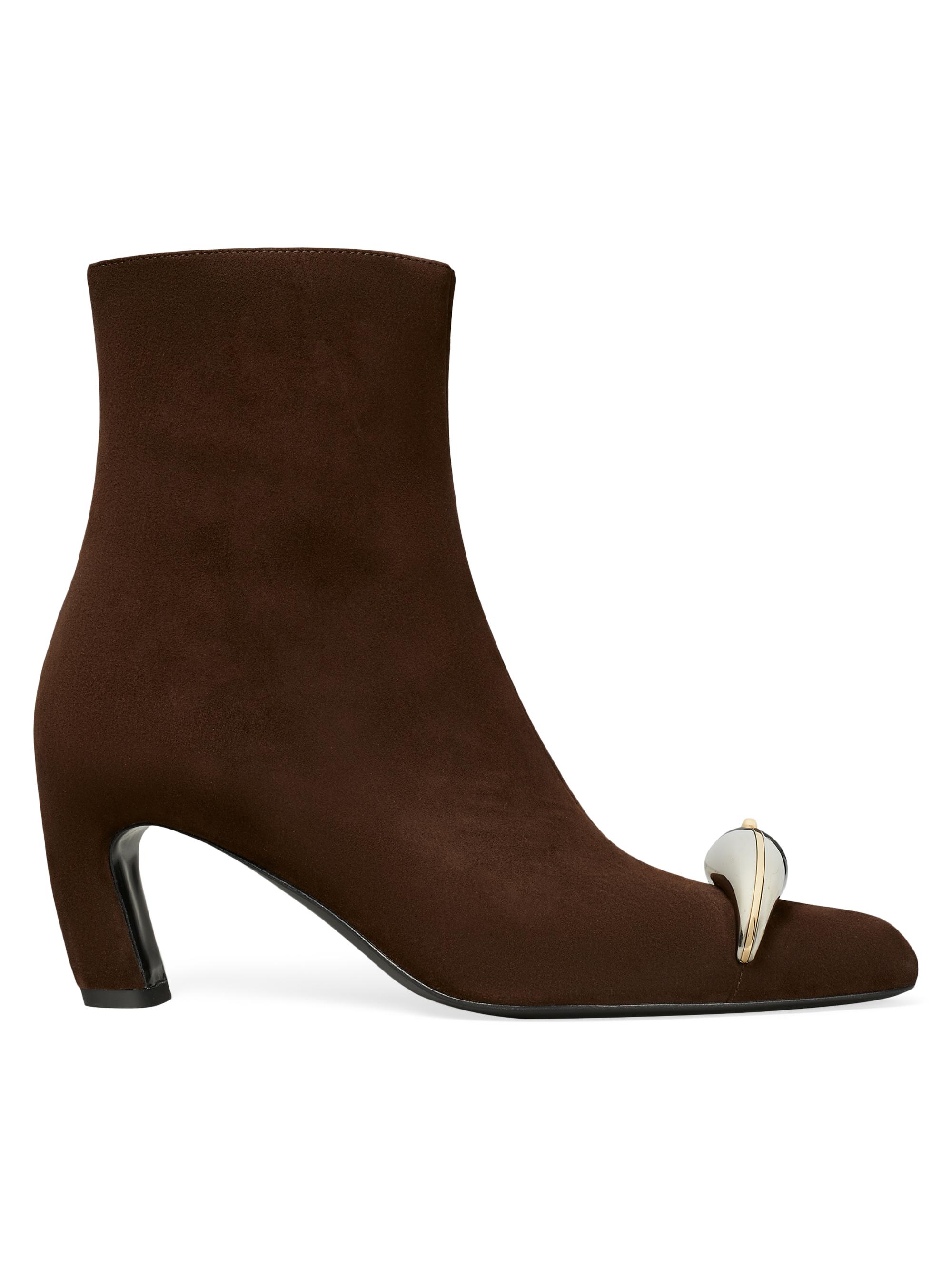 Tory Burch Pierced Xl 65MM Suede Ankle Boots | Saks Fifth Avenue