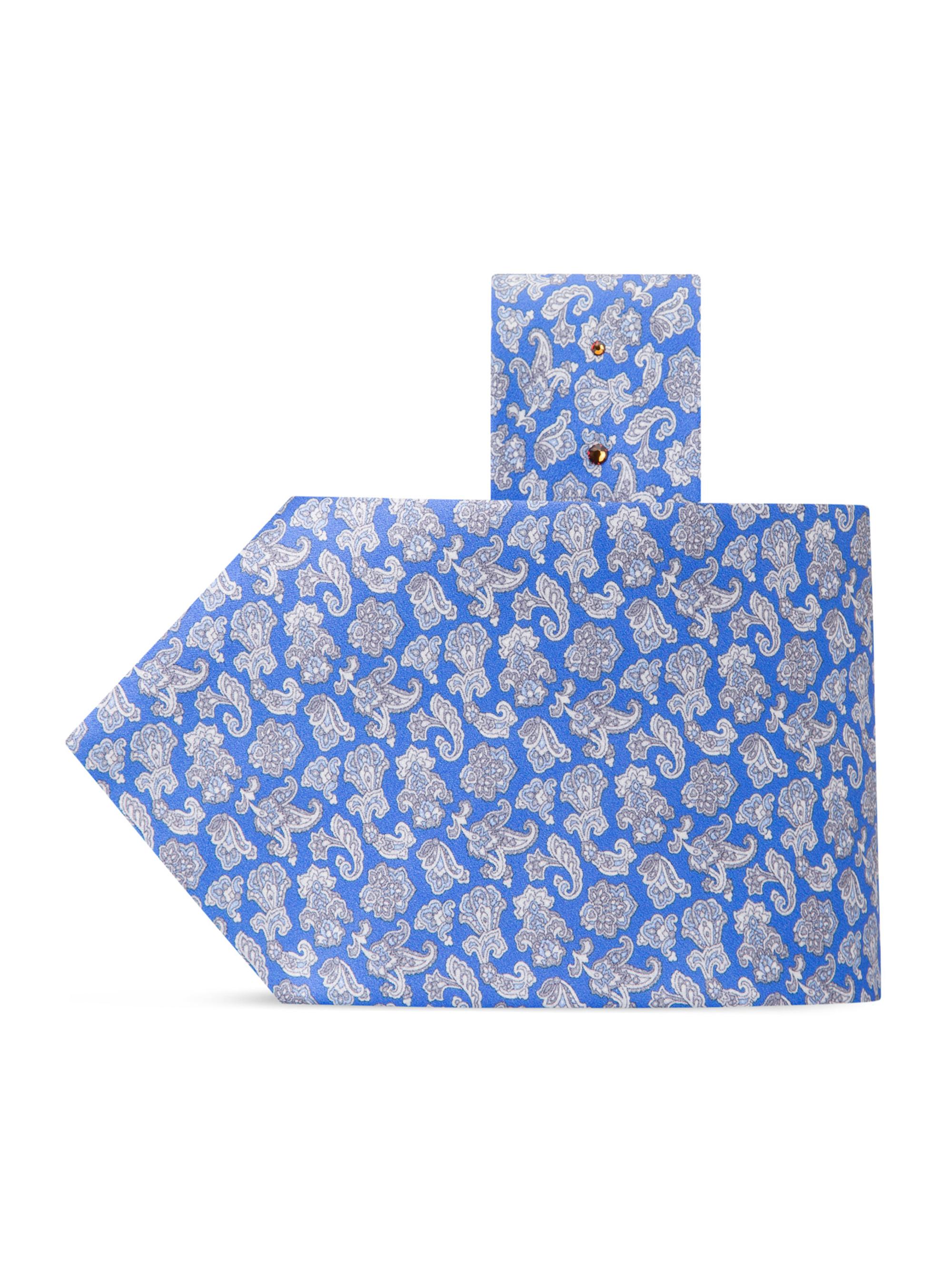 Stefano Ricci Men's Luxury Silk Tie - Blue And White