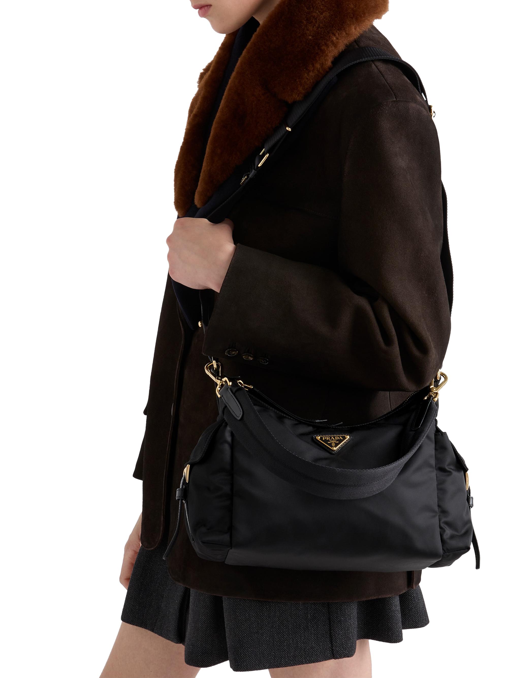 Prada Explore Large Re-Nylon and Leather Shoulder Bag | Saks