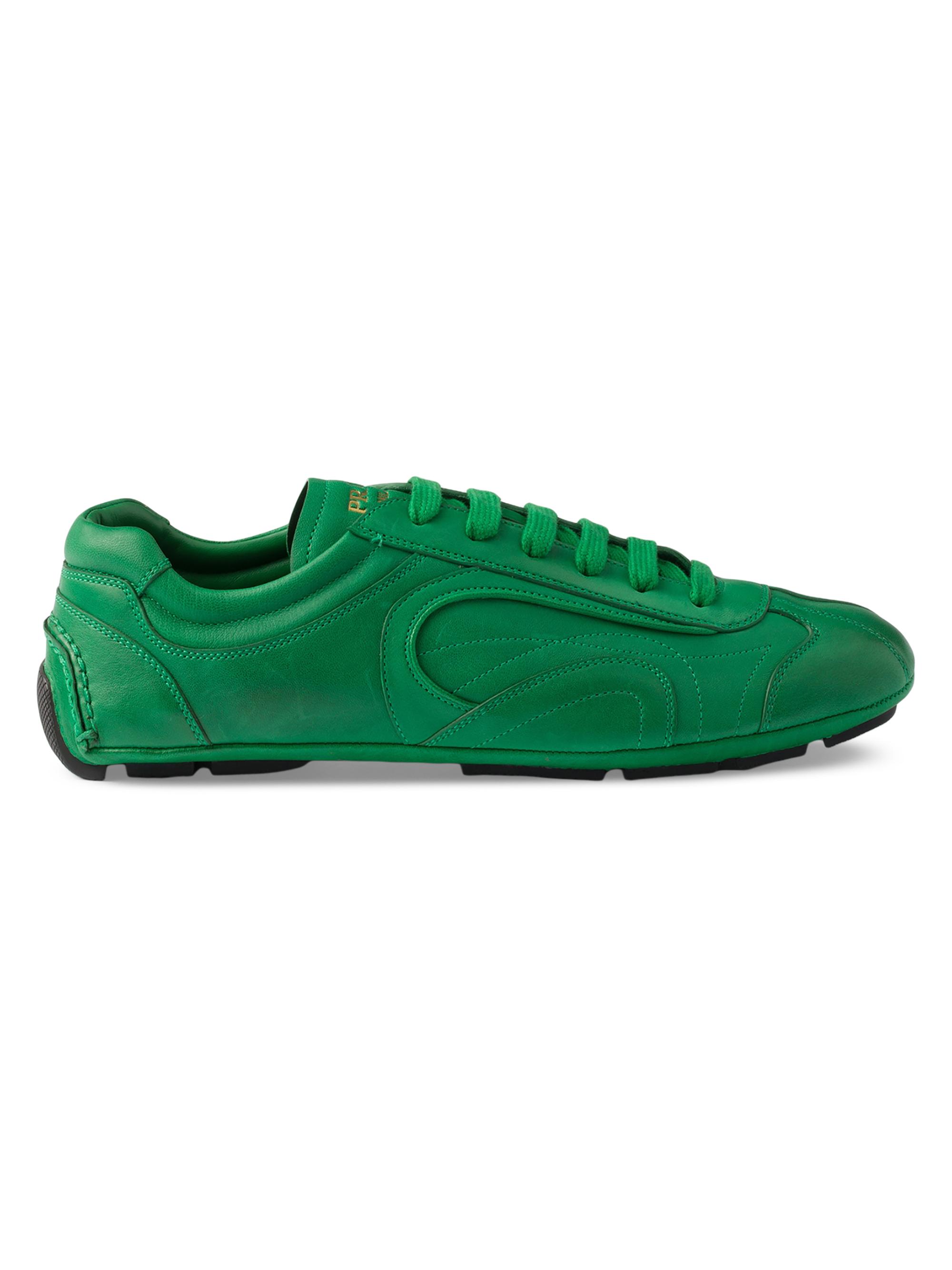 Prada Re-Nylon and Suede Elasticized Sneakers | Saks Fifth Avenue