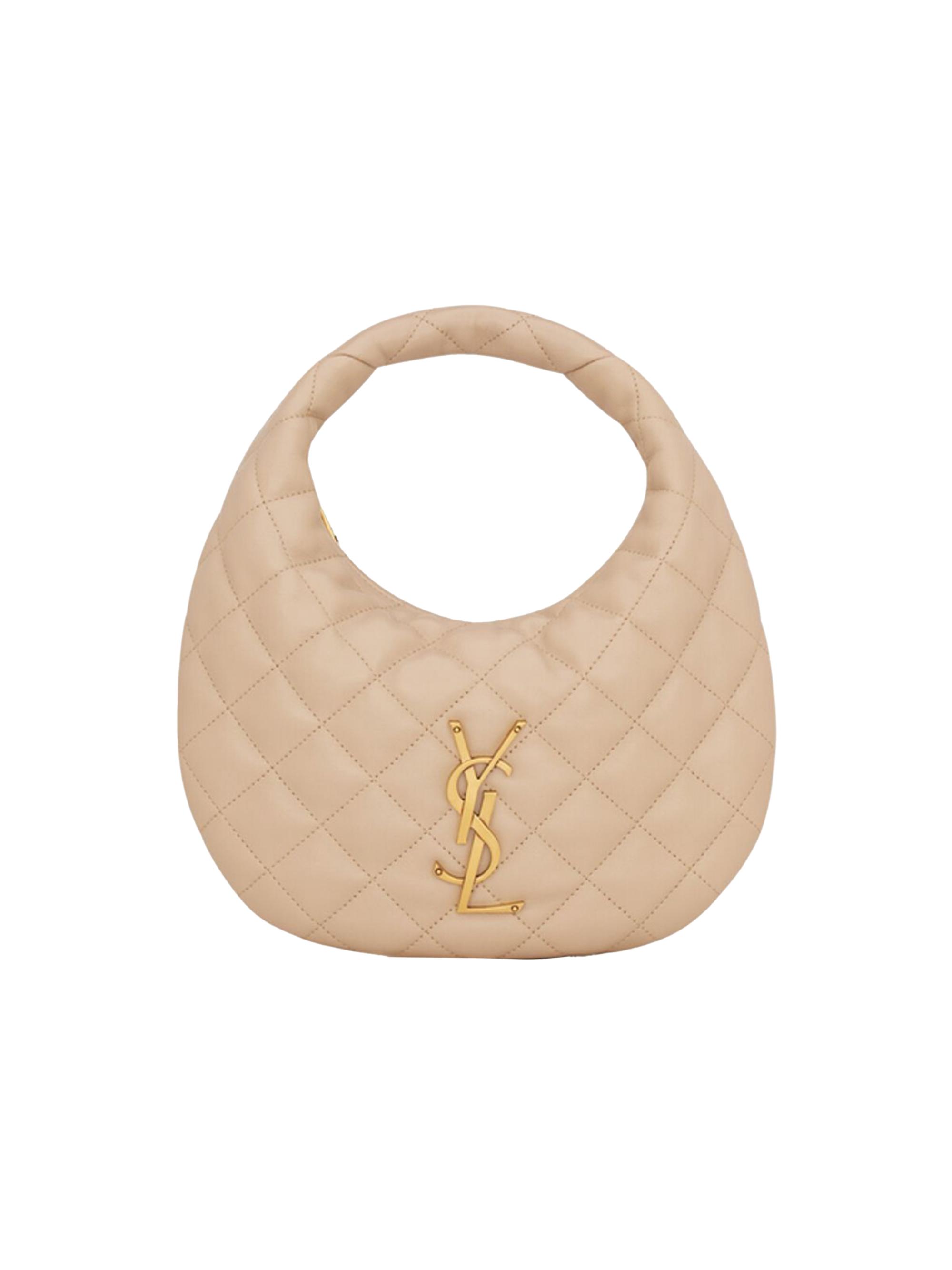 Saint Laurent Women's Icarino Top Handle Bag in Quilted Nappa - Dark Beige