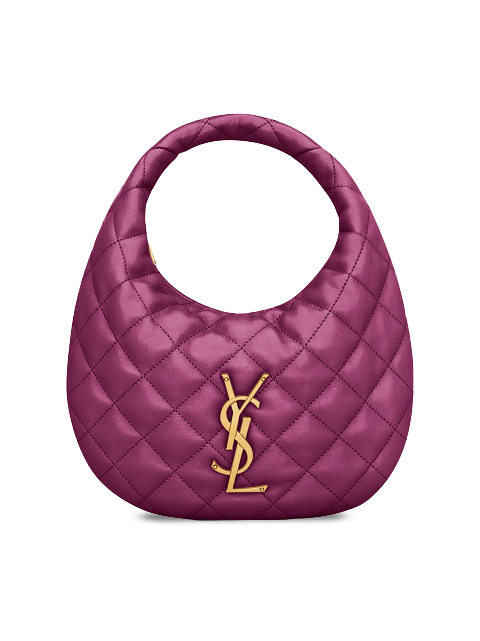 Saint Laurent Women's Icarino Top Handle Bag in Quilted Nappa - Deep Fuchsia