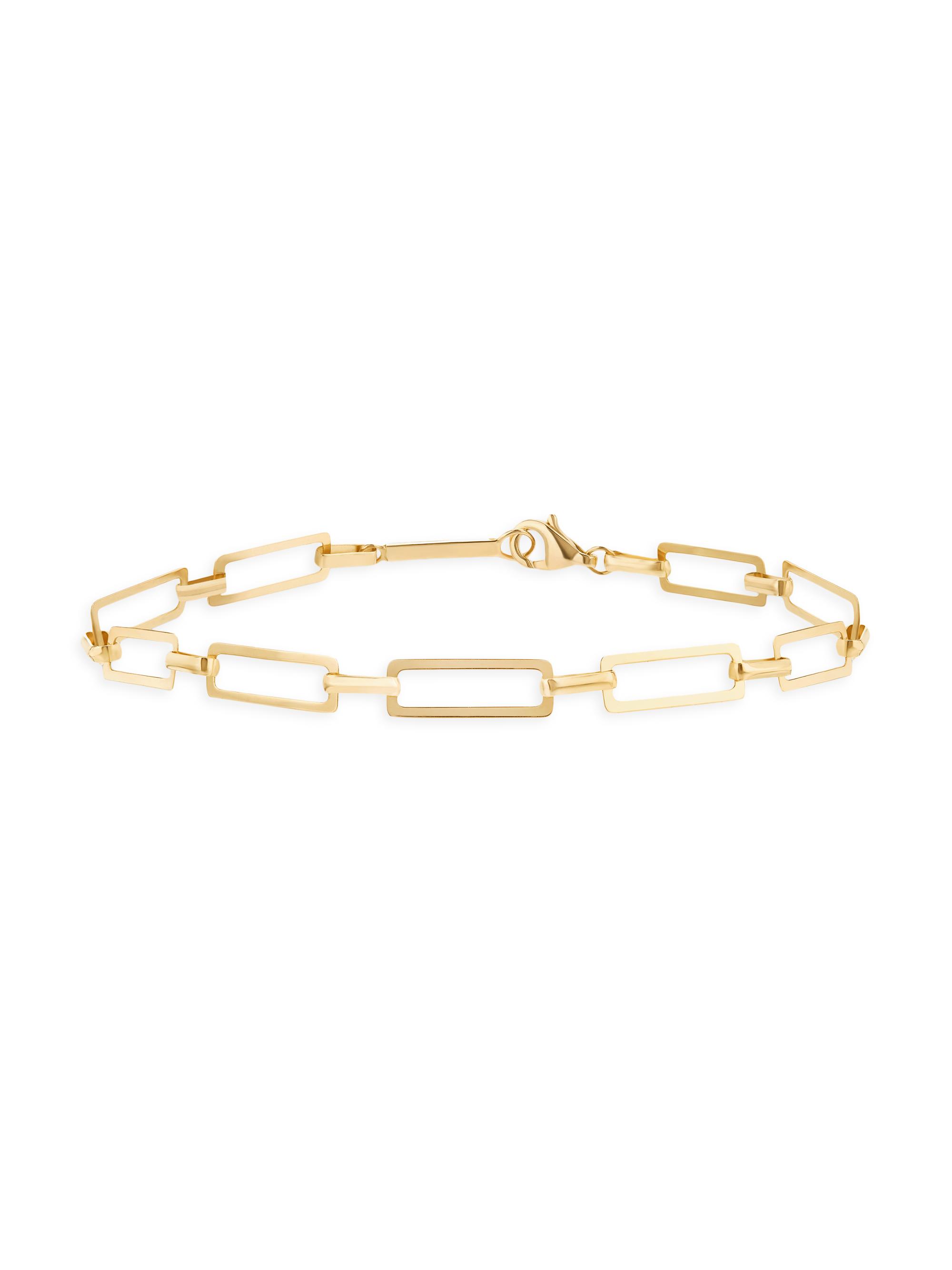 Lana Women's 14K Yellow Gold Paperclip Chain Bracelet - Yellow Gold
