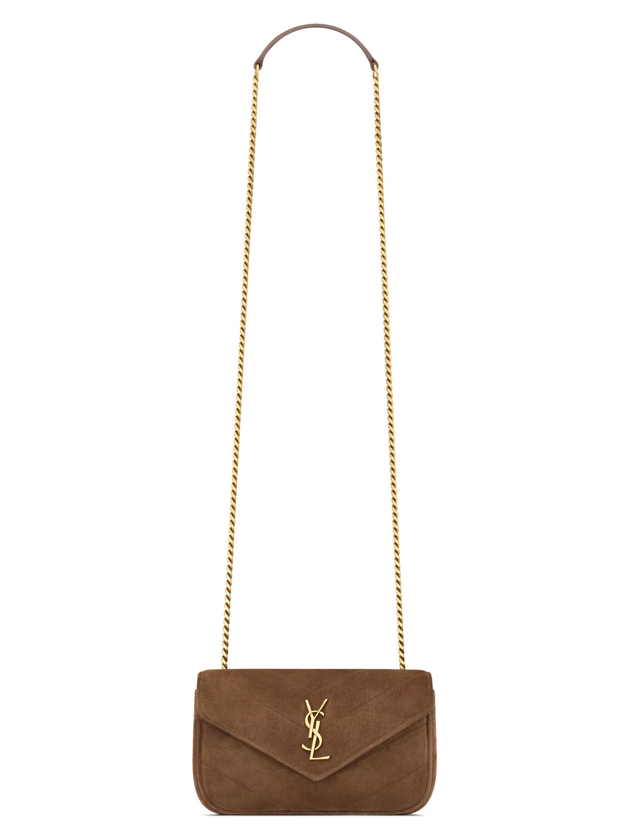 Saint Laurent Solferino Monogram Leather Crossbody Bag