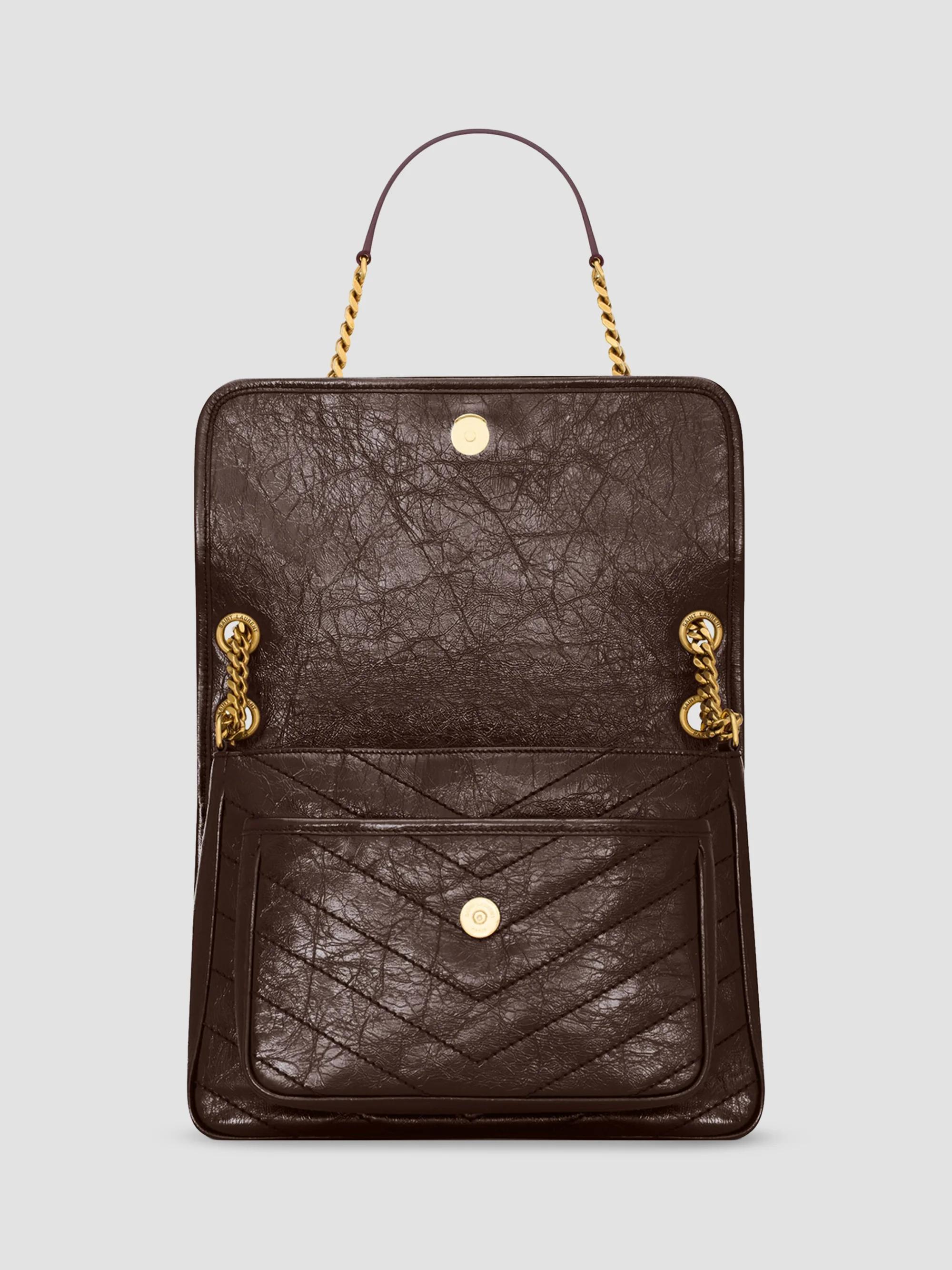 Saint Laurent Niki Medium Shoulder Bag in Vintage Leather | Saks