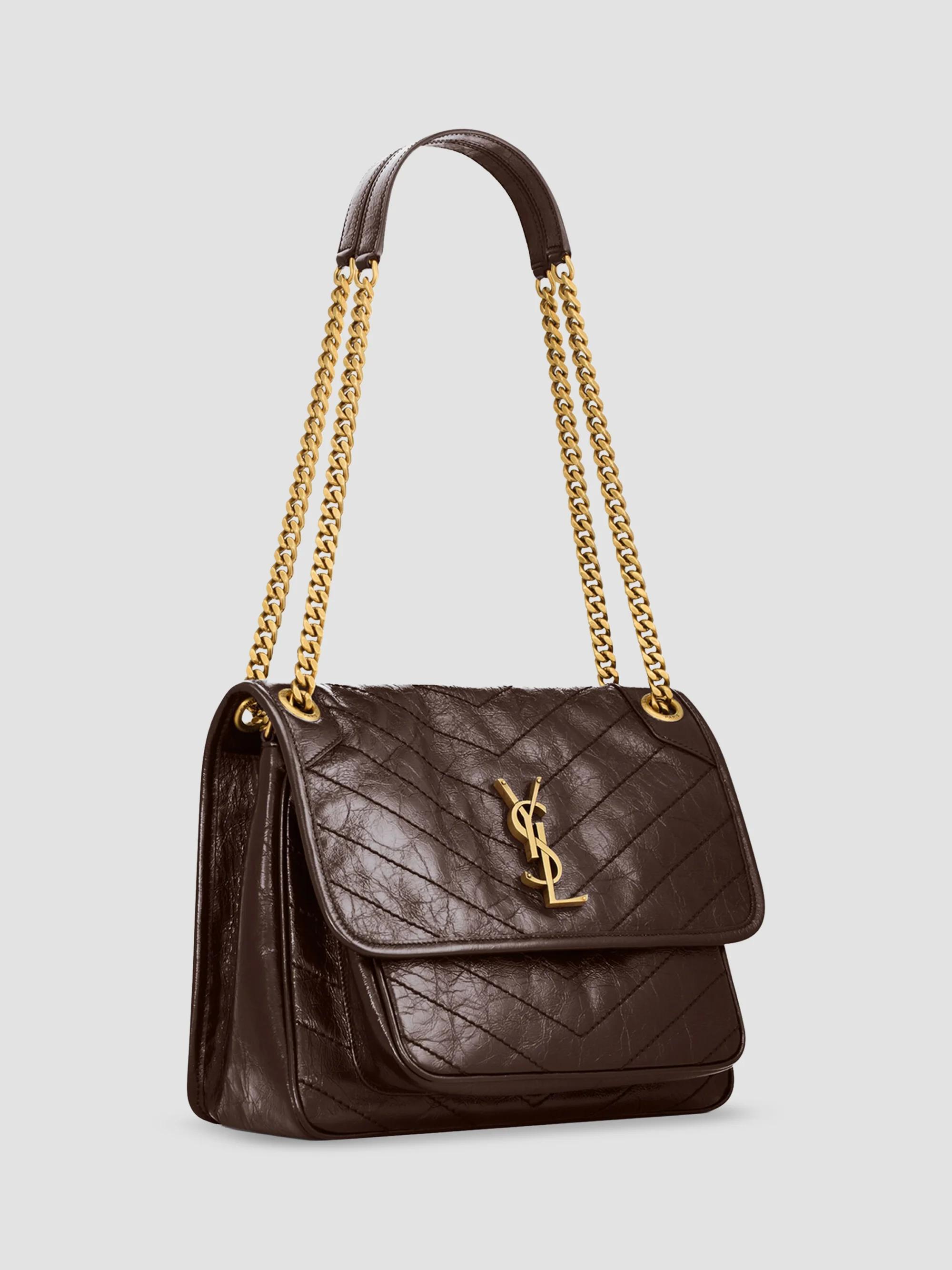 Saint Laurent Niki Medium Shoulder Bag in Vintage Leather | Saks