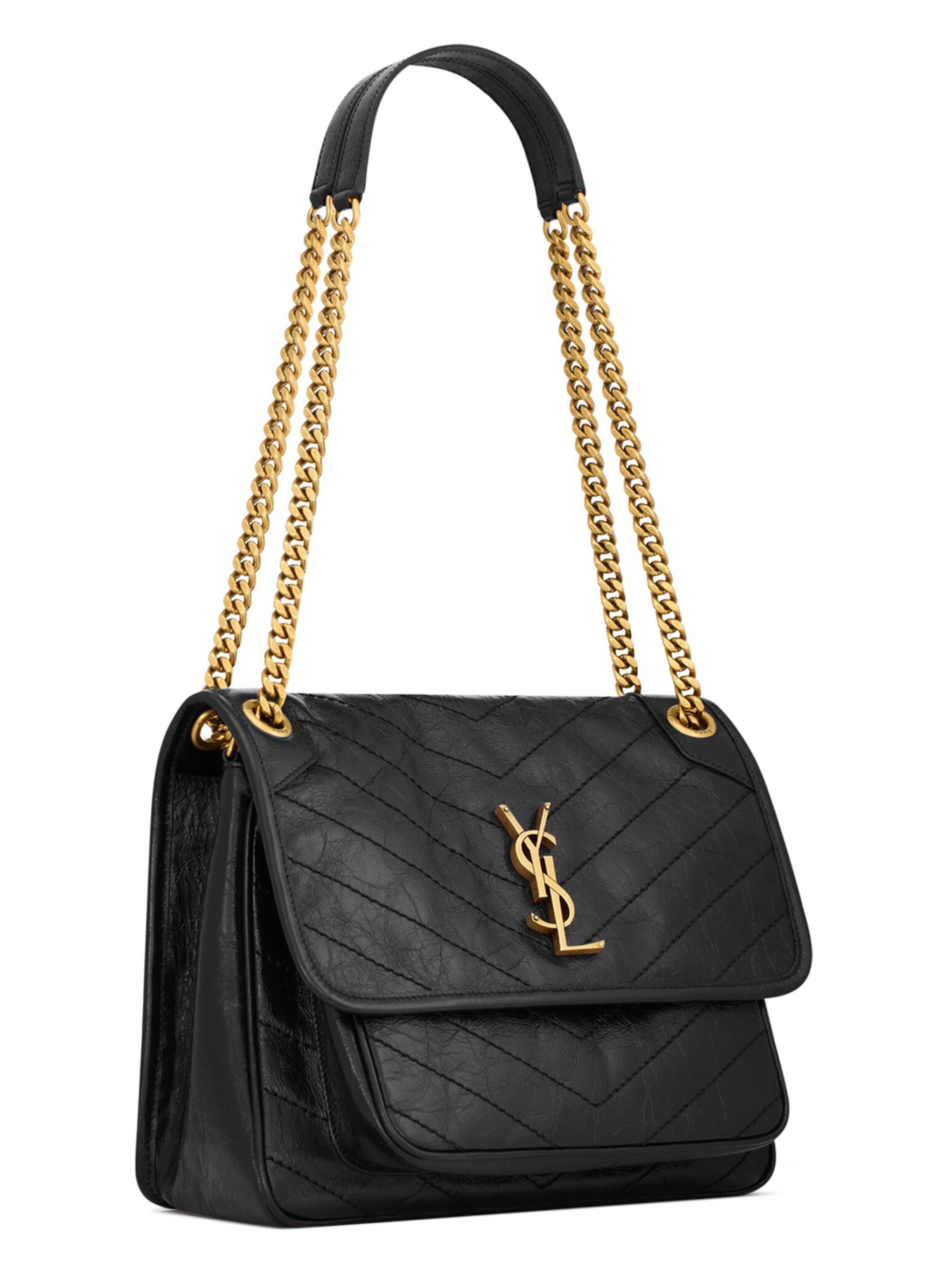 Saint Laurent Niki Medium Shoulder Bag in Vintage Leather | Saks