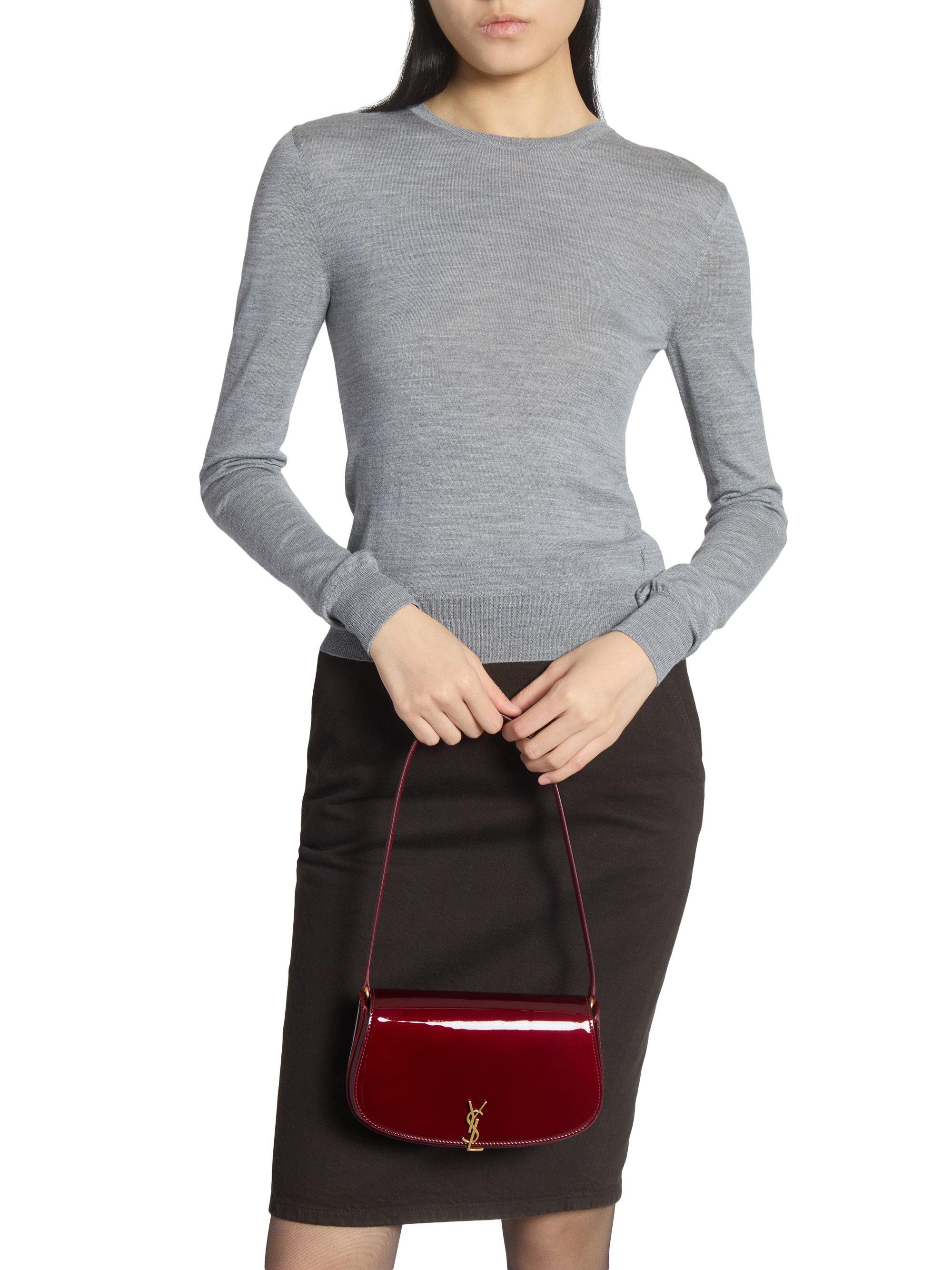 Saint Laurent Mini Voltaire Shoulder Bag Iin Patent Leather | Saks