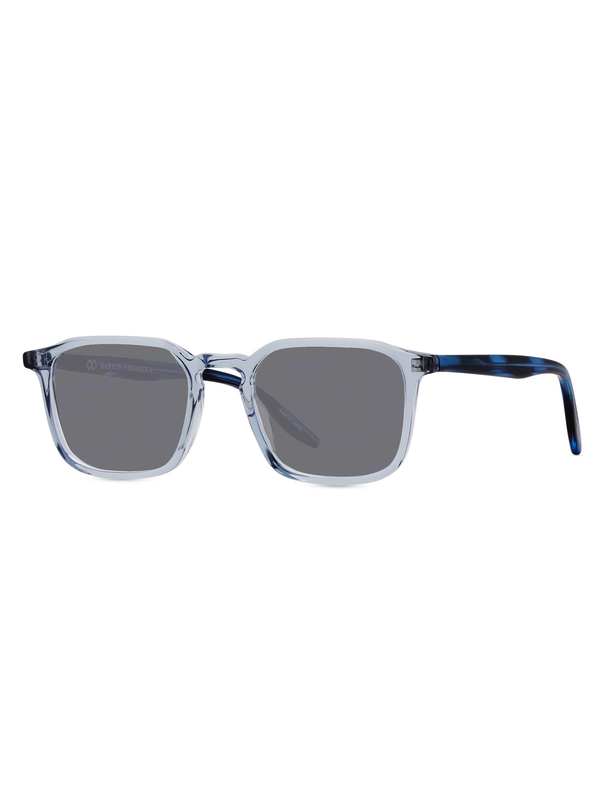 Barton Perreira Men's Raymond 49MM Rectangular Sunglasses - Blue Grey