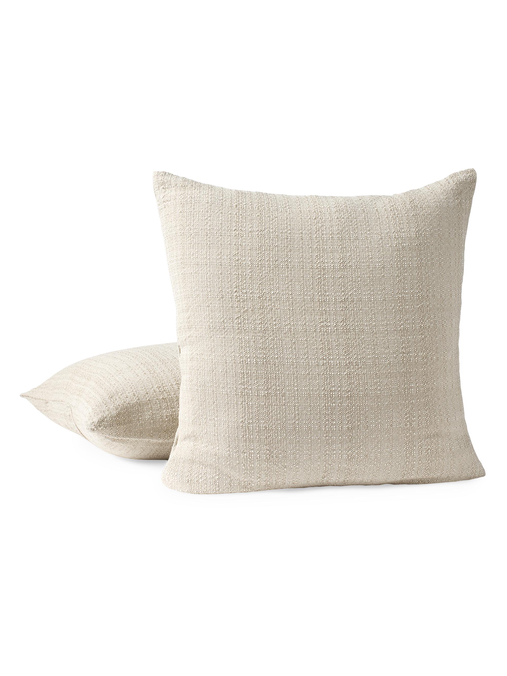 Coyuchi Lido Organic Decorative Pillow Cover - Khaki Undyed Medium