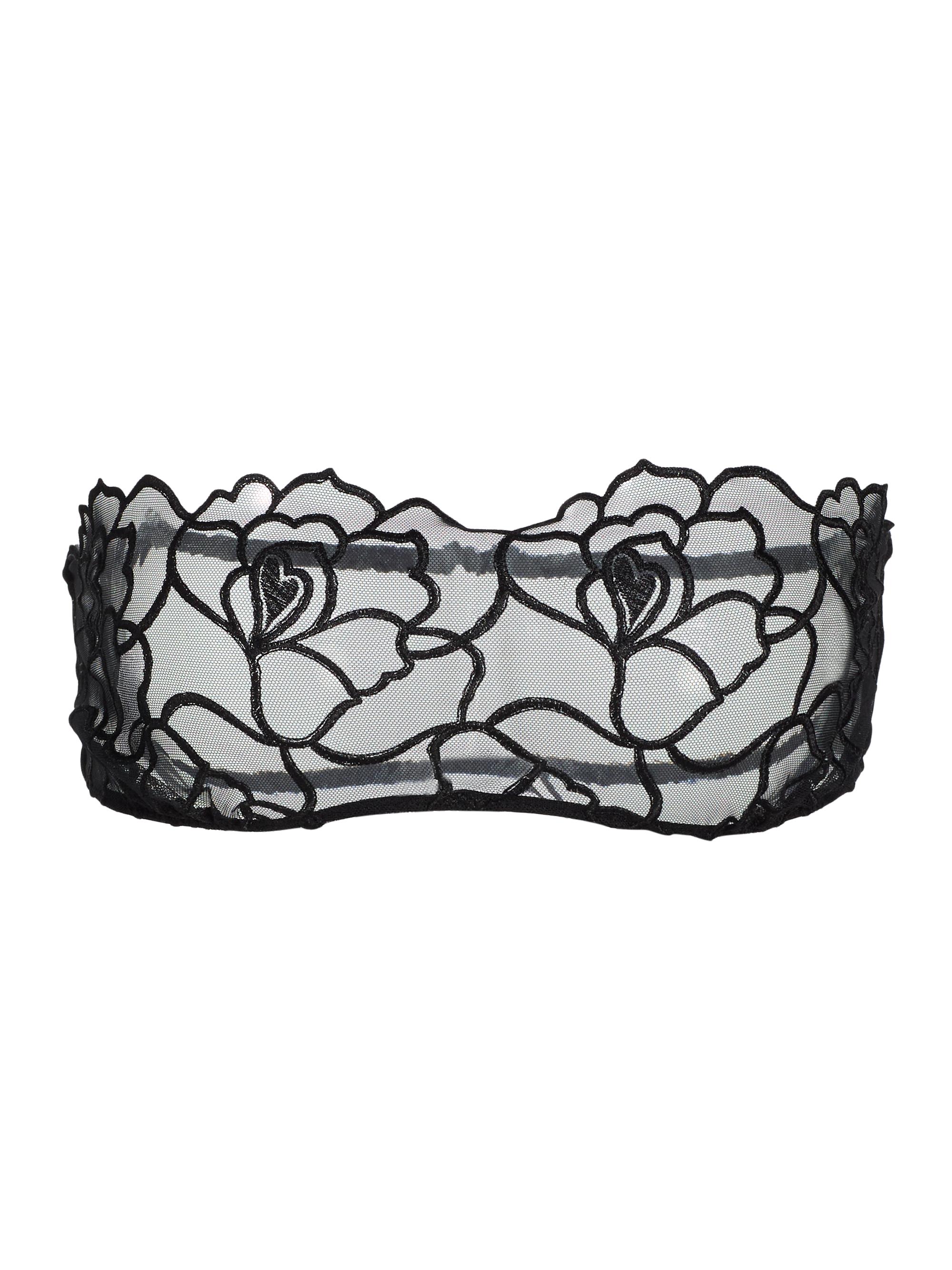 Kiki de Montparnasse Women's Petite Chou Embroidered Bandeau - Black