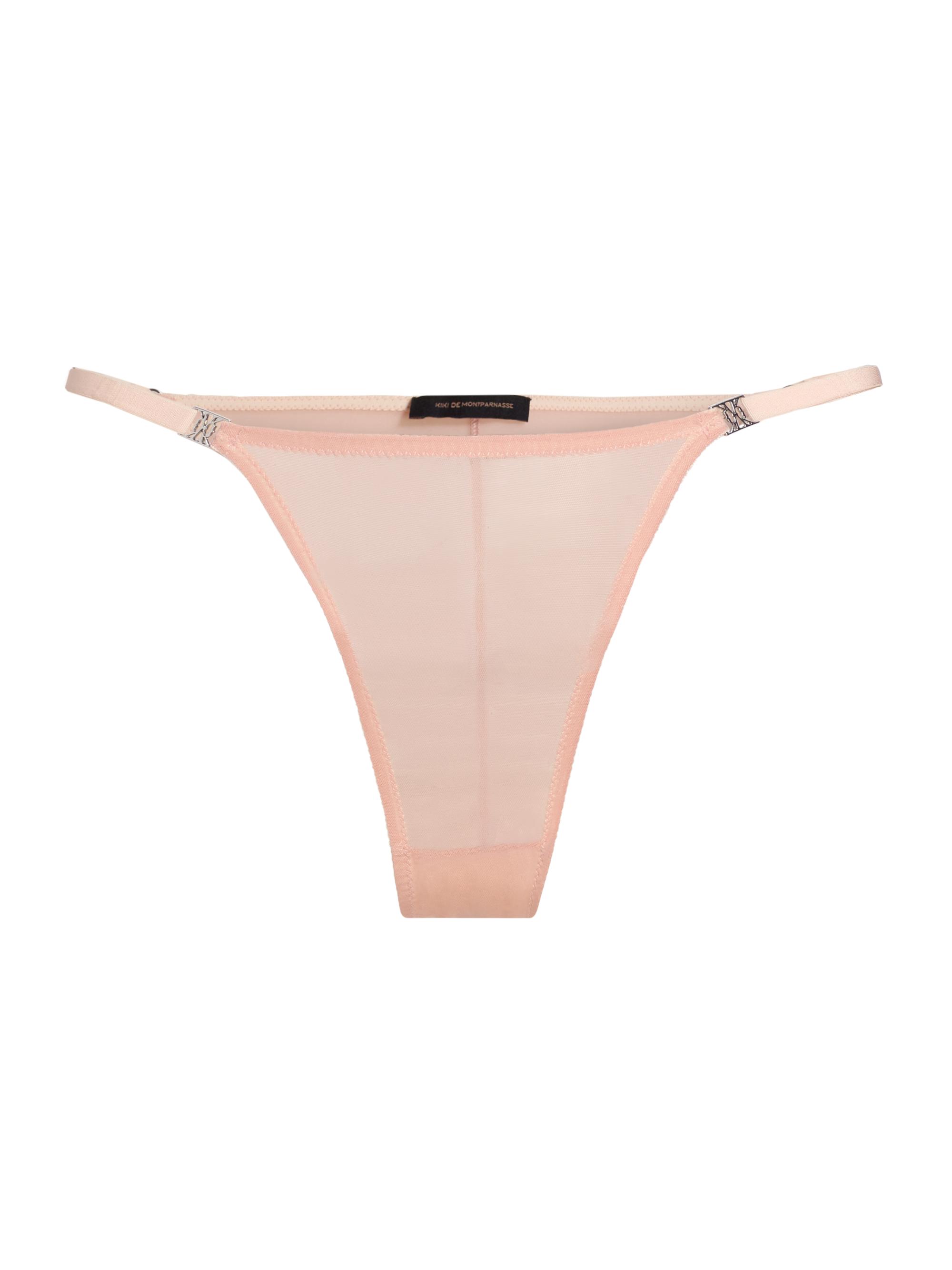 Kiki de Montparnasse Women's Brienne Mesh Thong - Buff
