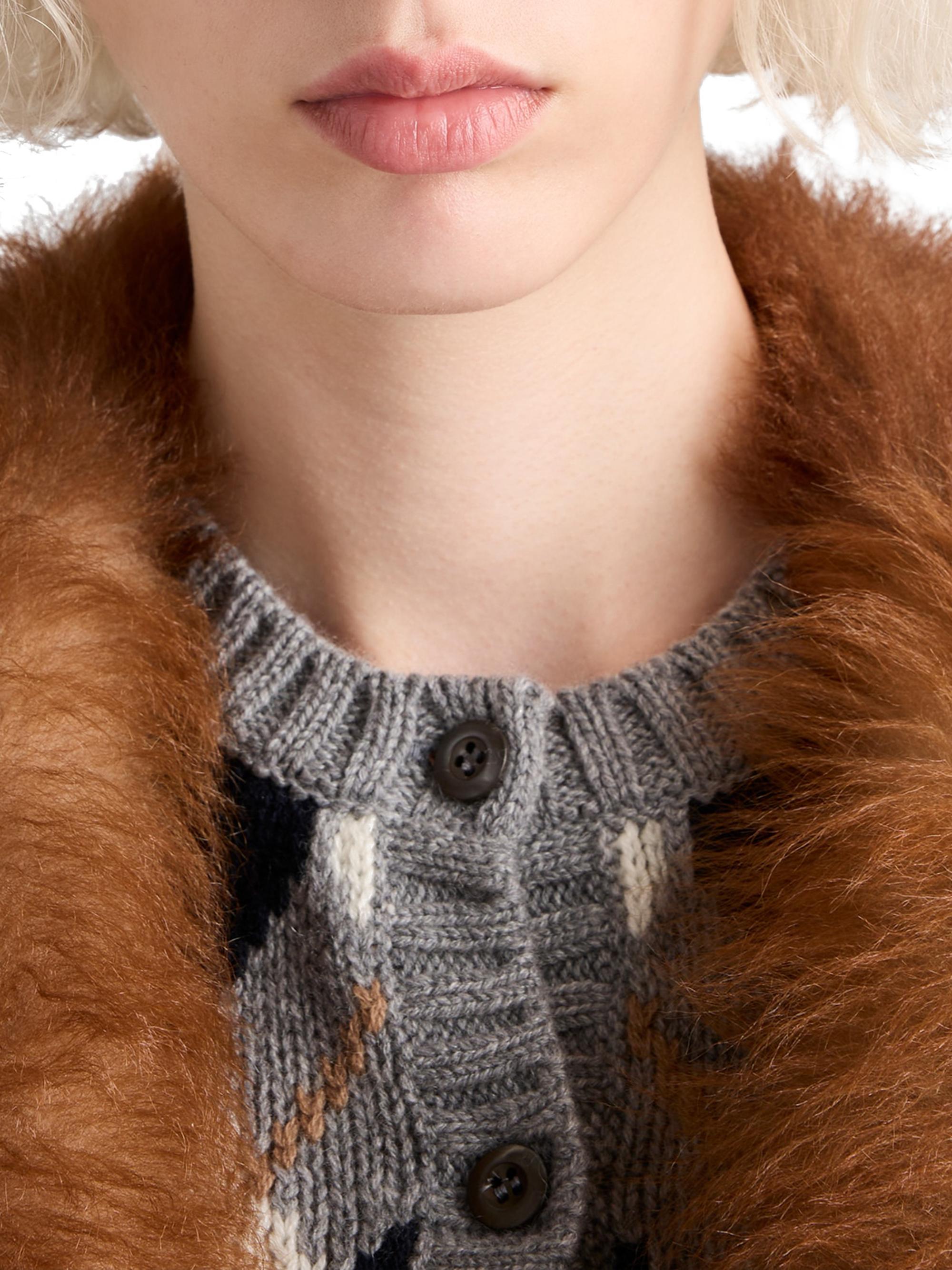 Prada Argyle Knit Cashmere Cardigan | Saks Fifth Avenue