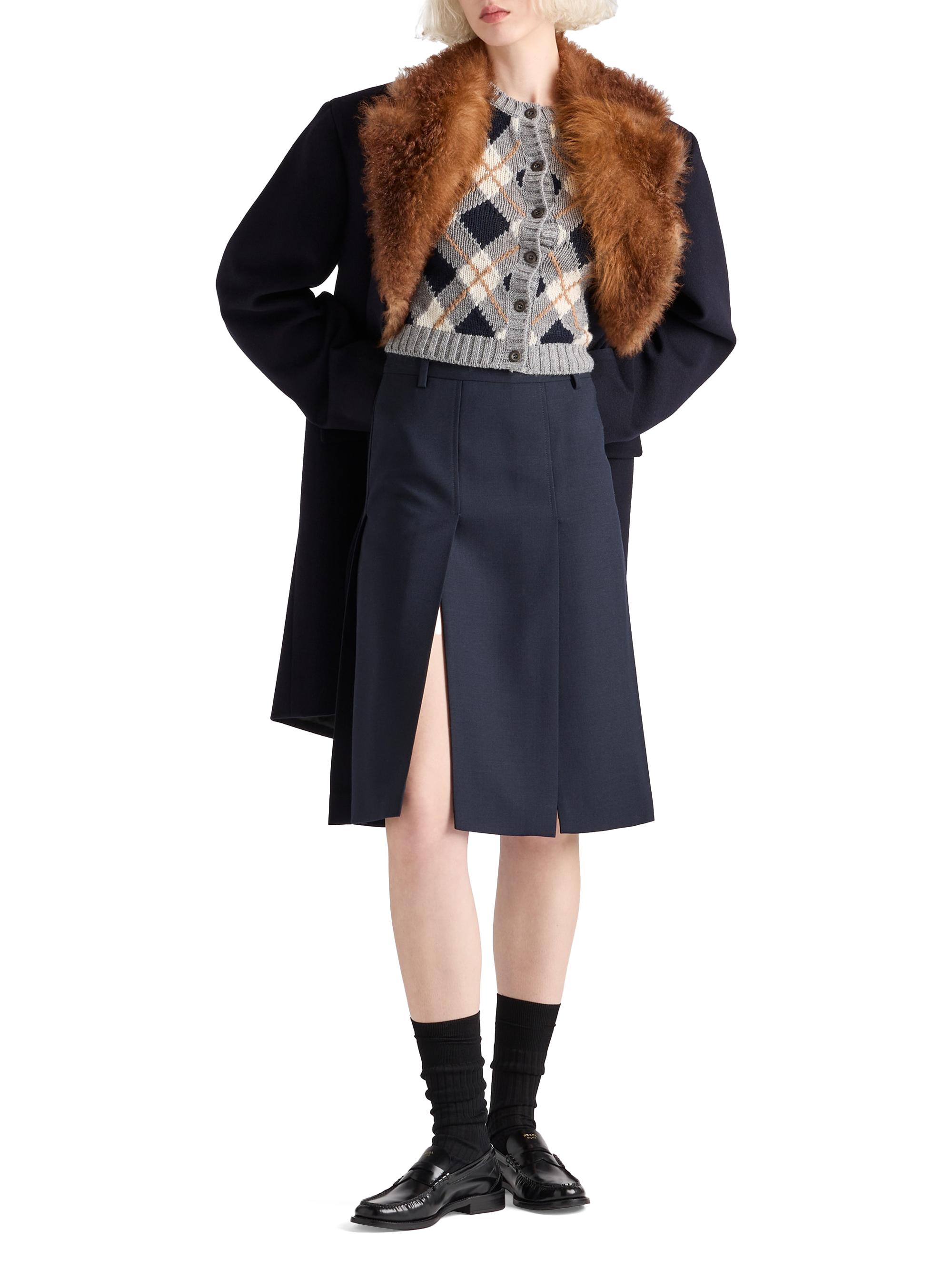 トップス archive PRADA Wool Cashmere Fur Knit Prada fur sweater - Gem