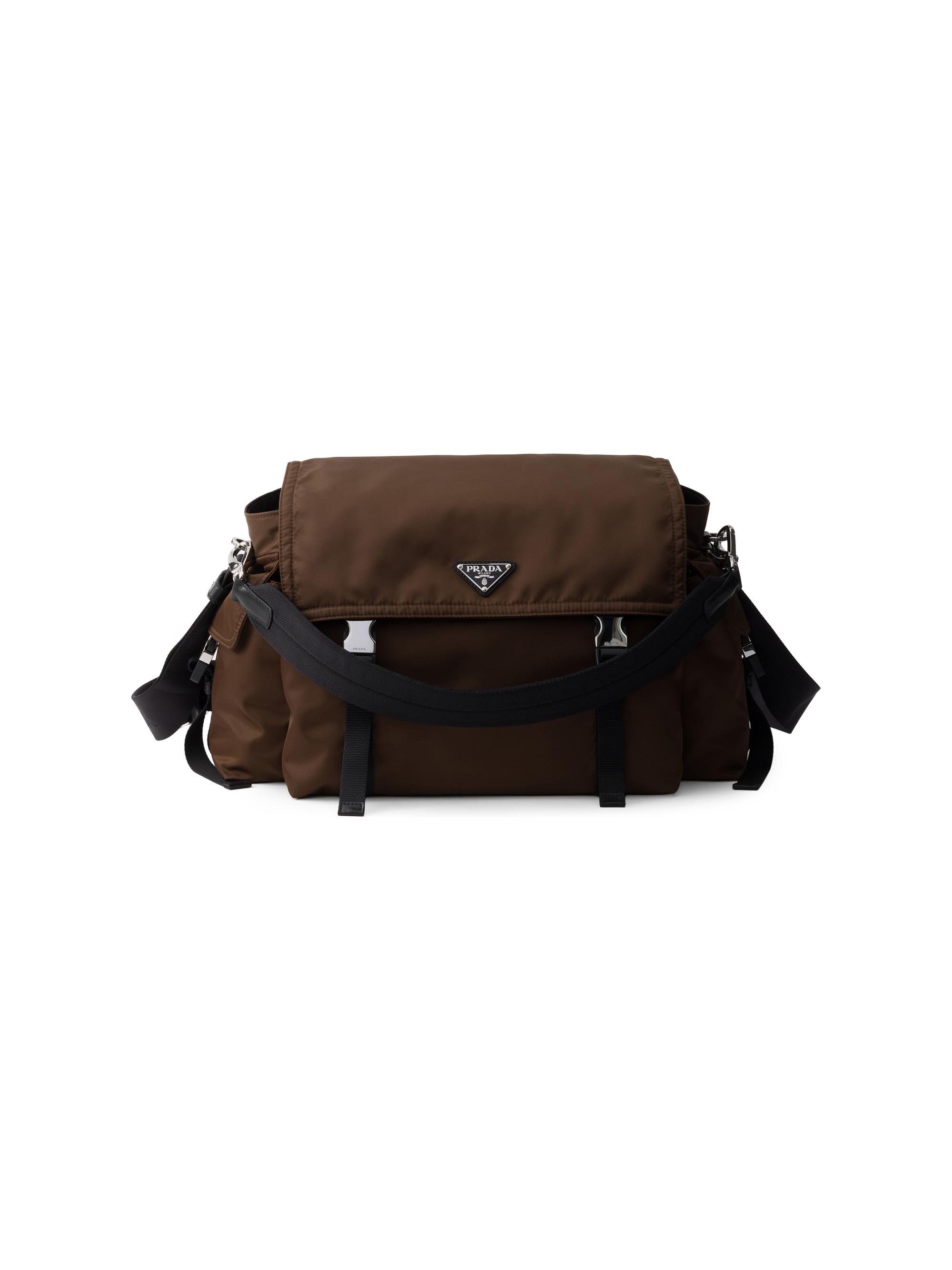 Prada Men's Explore Re-Nylon and Leather Bag - Brown