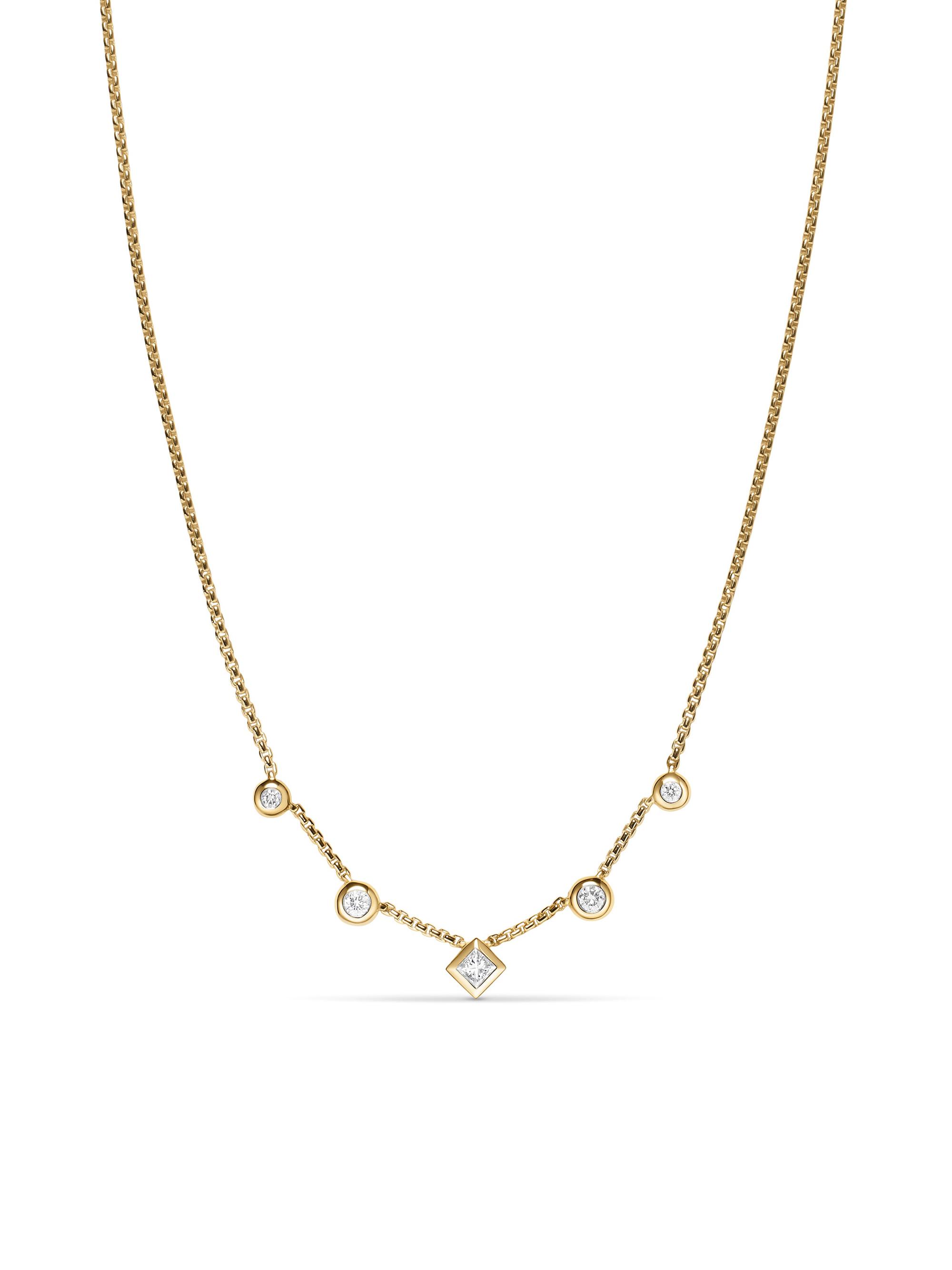 David Yurman Petite Modern Renaissance Station Chain Necklace in