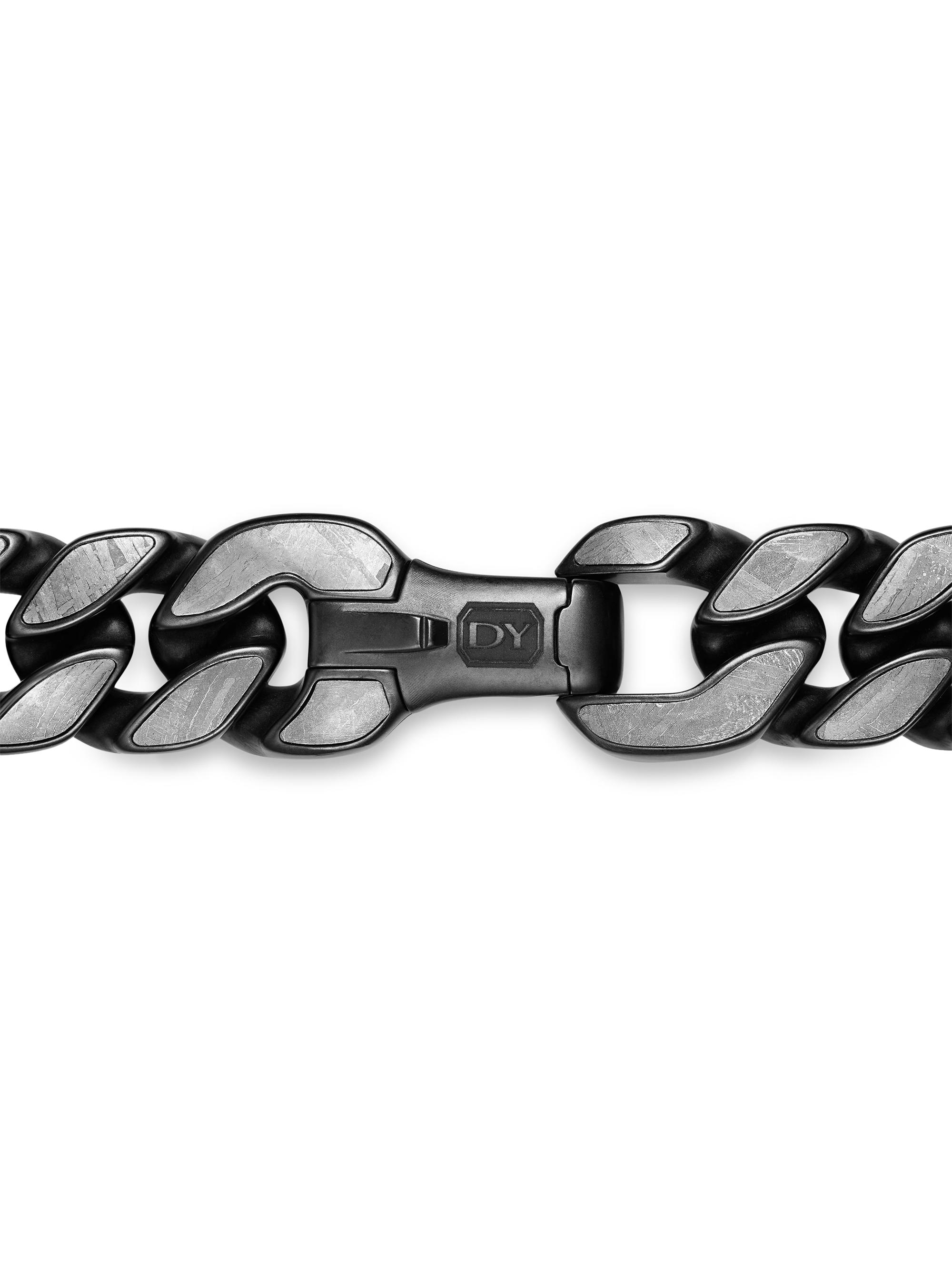 David Yurman Curb Chain Bracelet in Black Titanium | Saks Fifth Avenue