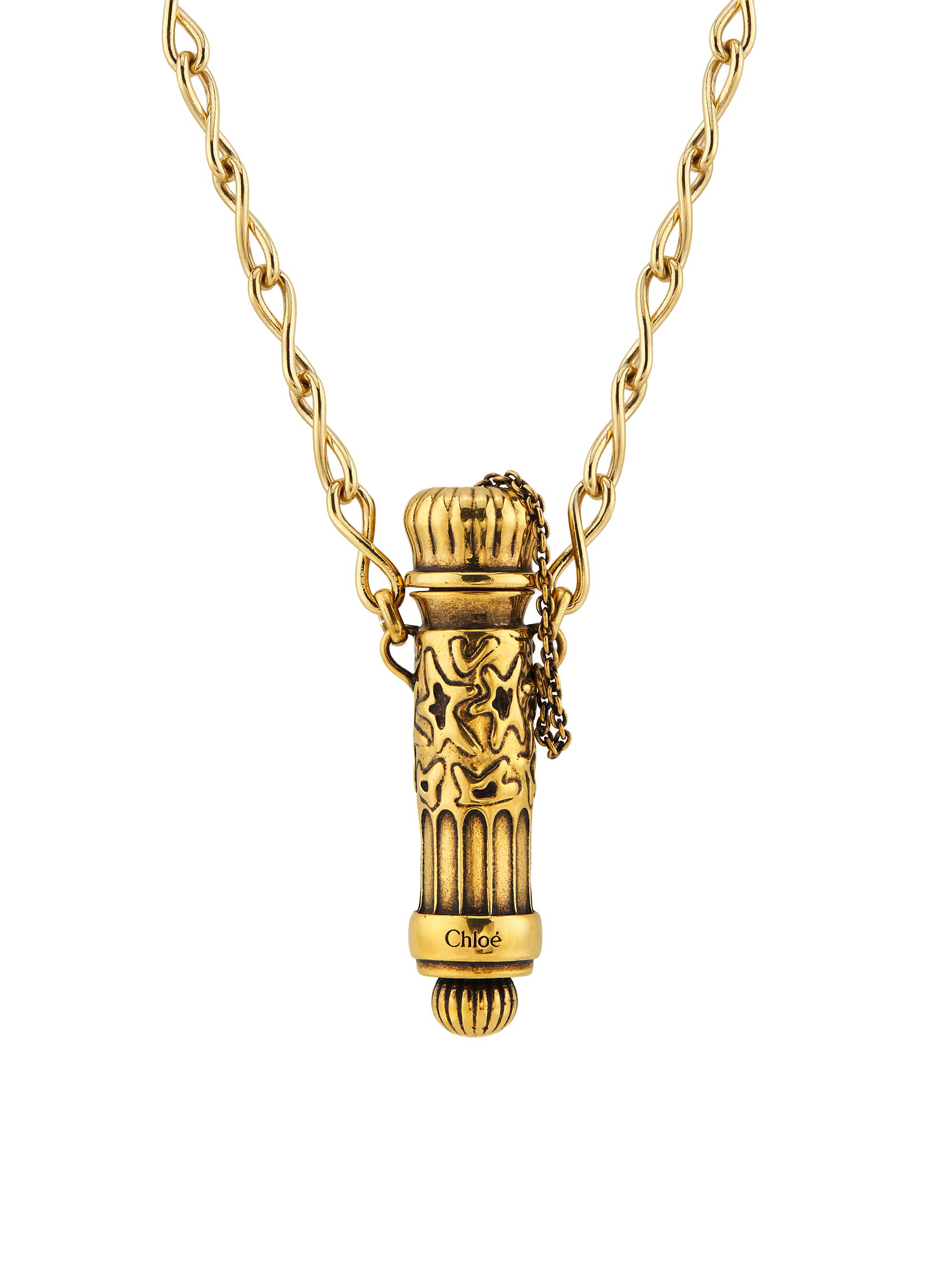 Chloé Women's Elixir Goldtone Pendant Necklace - Vintage Gold