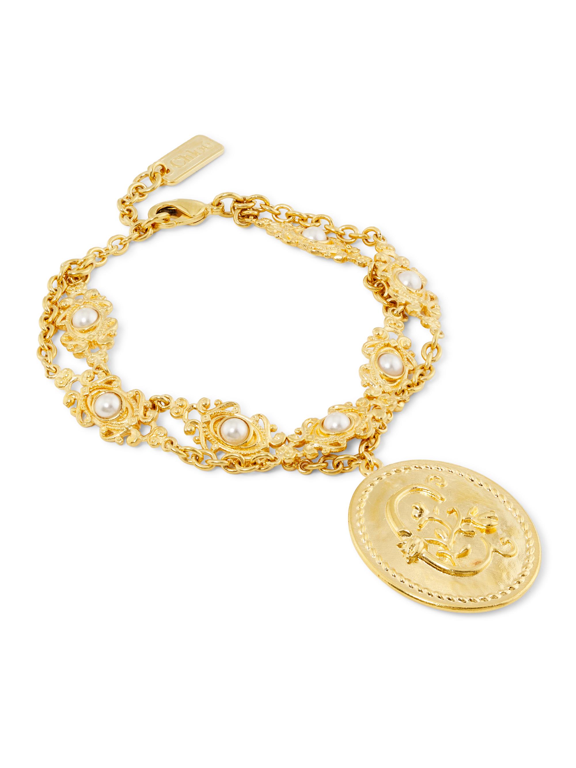 Chloé Women's The Château Treasures Goldtone & Imitation Pearl Charm Bracelet - Vintage Gold