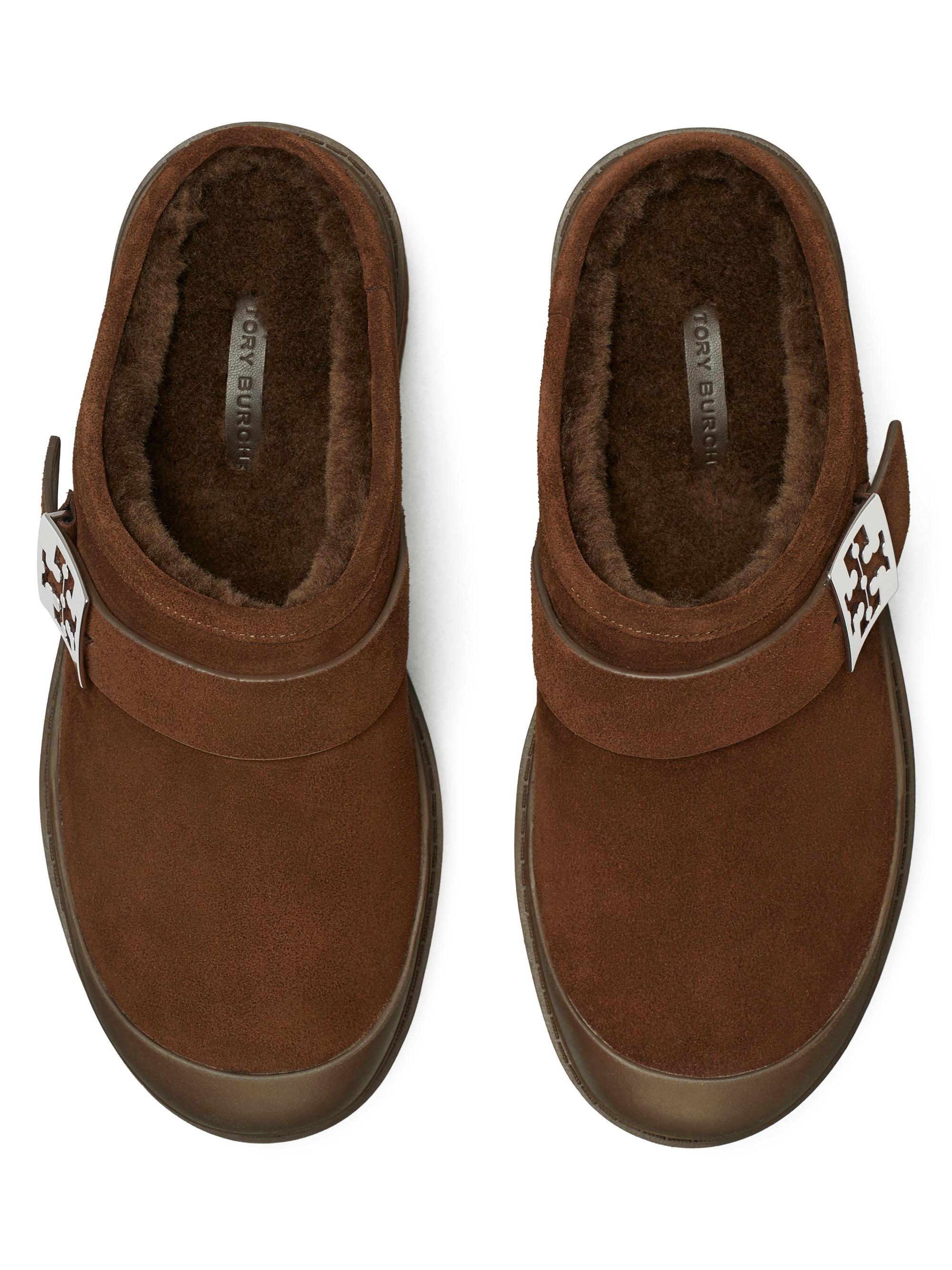 Tory Burch Brown Suede Platform Slip-On Mule Mellow Mule: Women main image 4