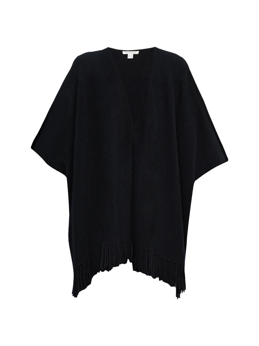 Sofia Cashmere Women's Double-face Cashmere Cape In Black