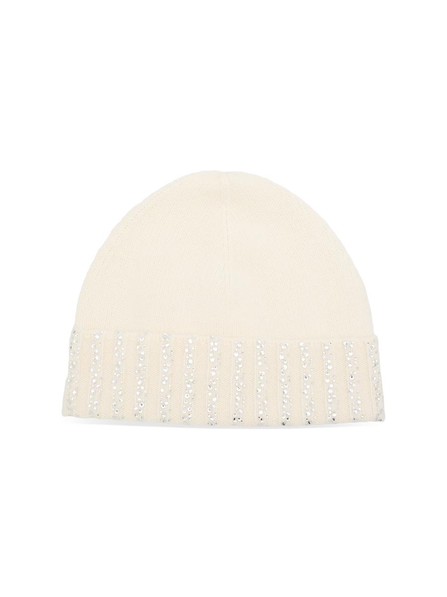 Sofia Cashmere Women's Crystal-embellished Cashmere Beanie In Green