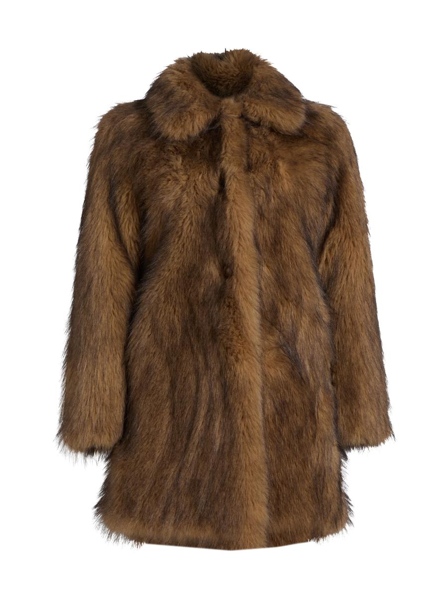 Ba&sh Women's Lestor Faux-fur Oversized Coat In Sand