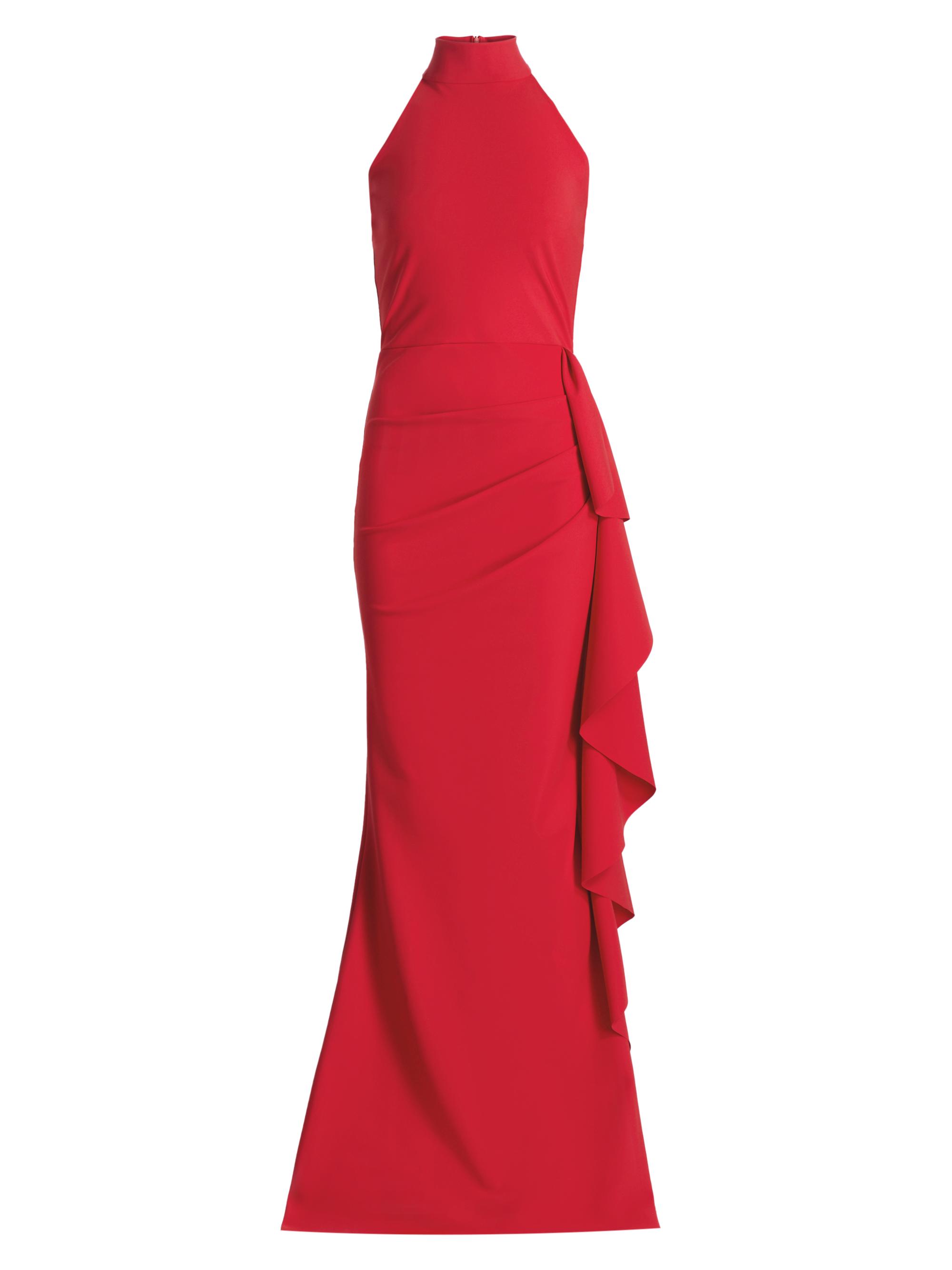 Chiara Boni La Petite Robe Women's Guzen Ruffle-Detail Sleeveless Gown - Red Passion