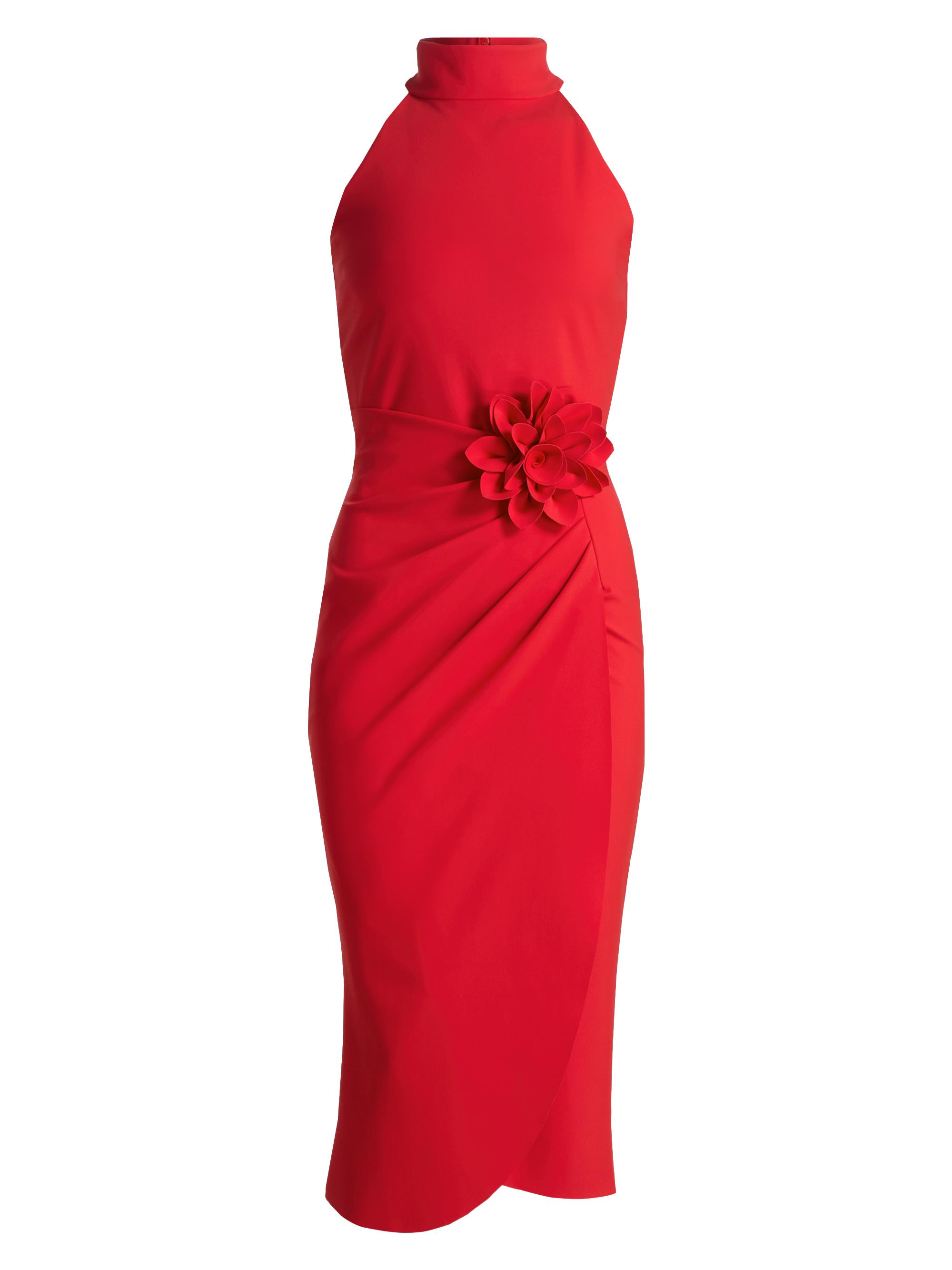 Chiara Boni La Petite Robe Women's Gudruly Bis Rosette Sleeveless Midi-Dress - Passion