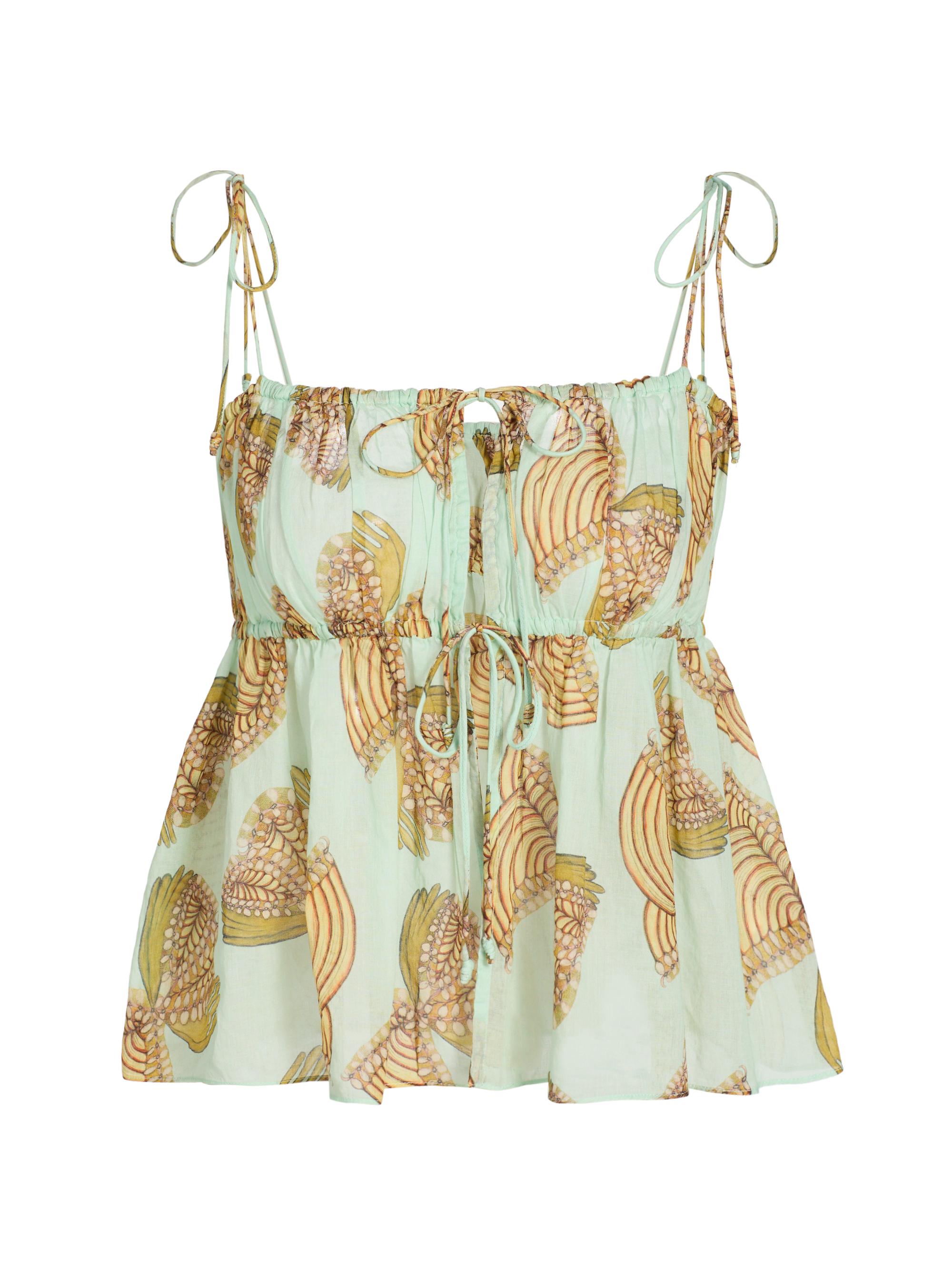 Ulla Johnson Women's Anna Zemankova Tallulah Coverup Top - Water Blossoms