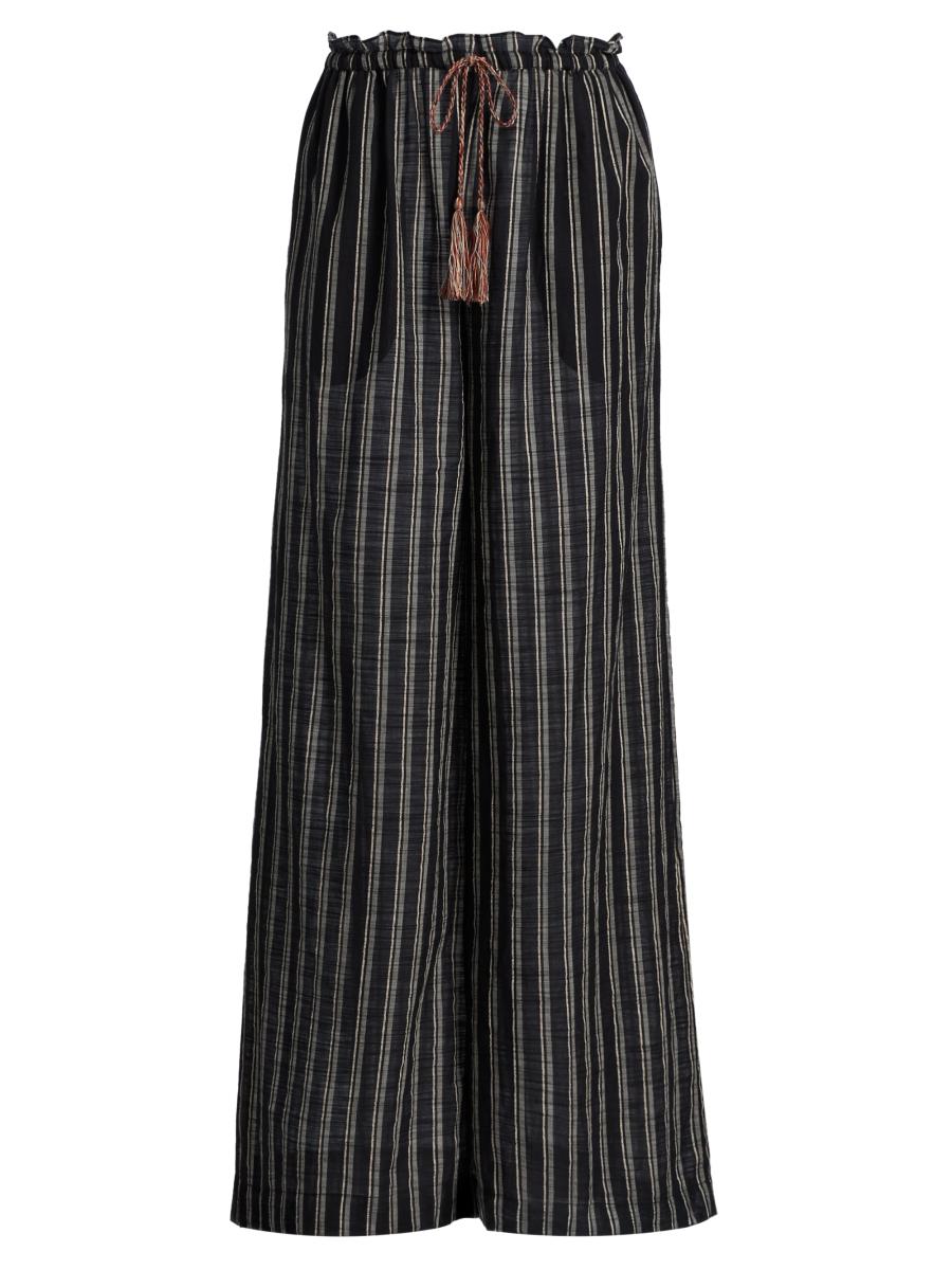 Ulla Johnson Women's Josephine Striped Cotton Drawstring Pants