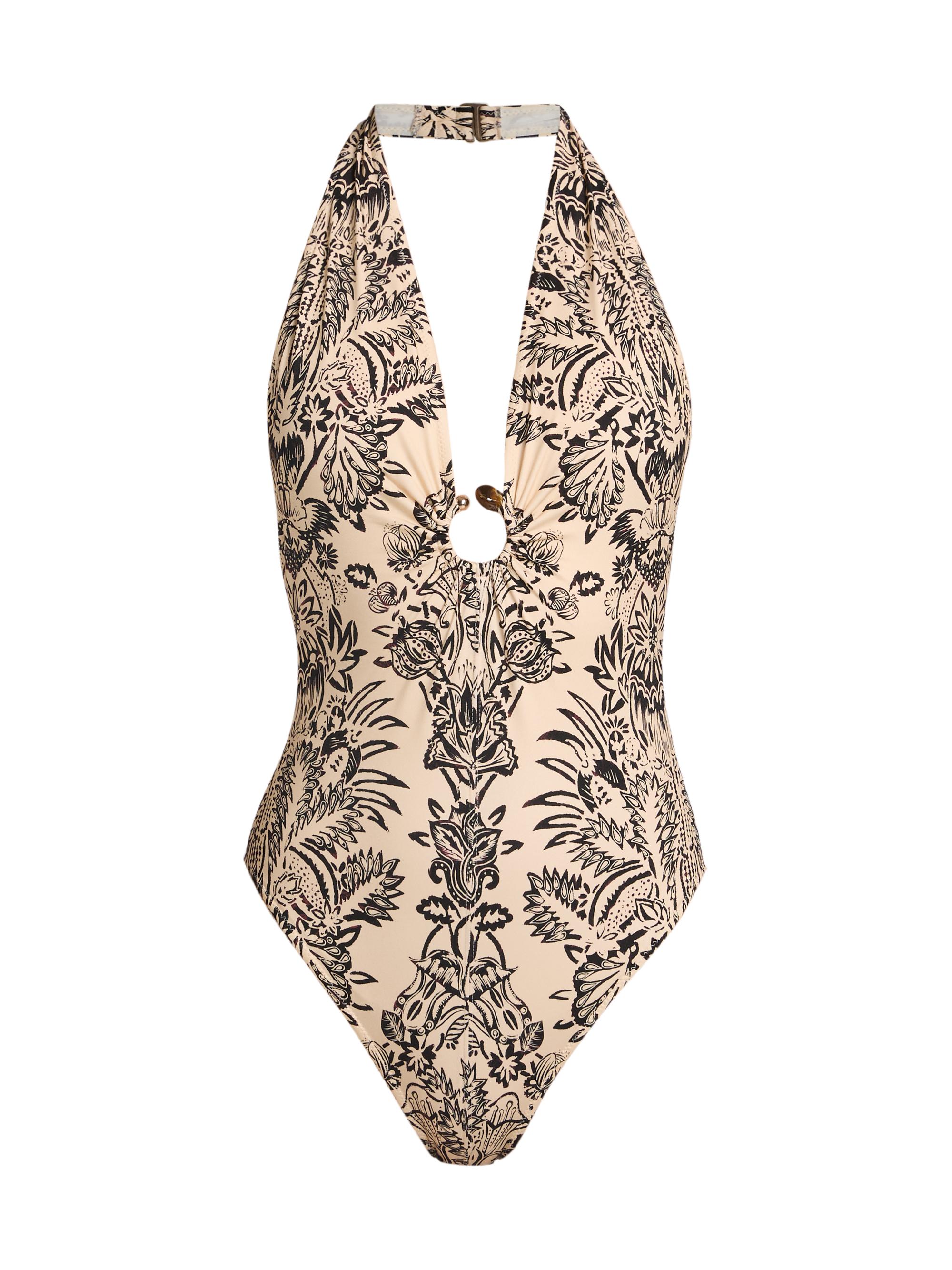 Ulla Johnson Women's Milos Floral O-Ring One-Piece Swimsuit -  Flora